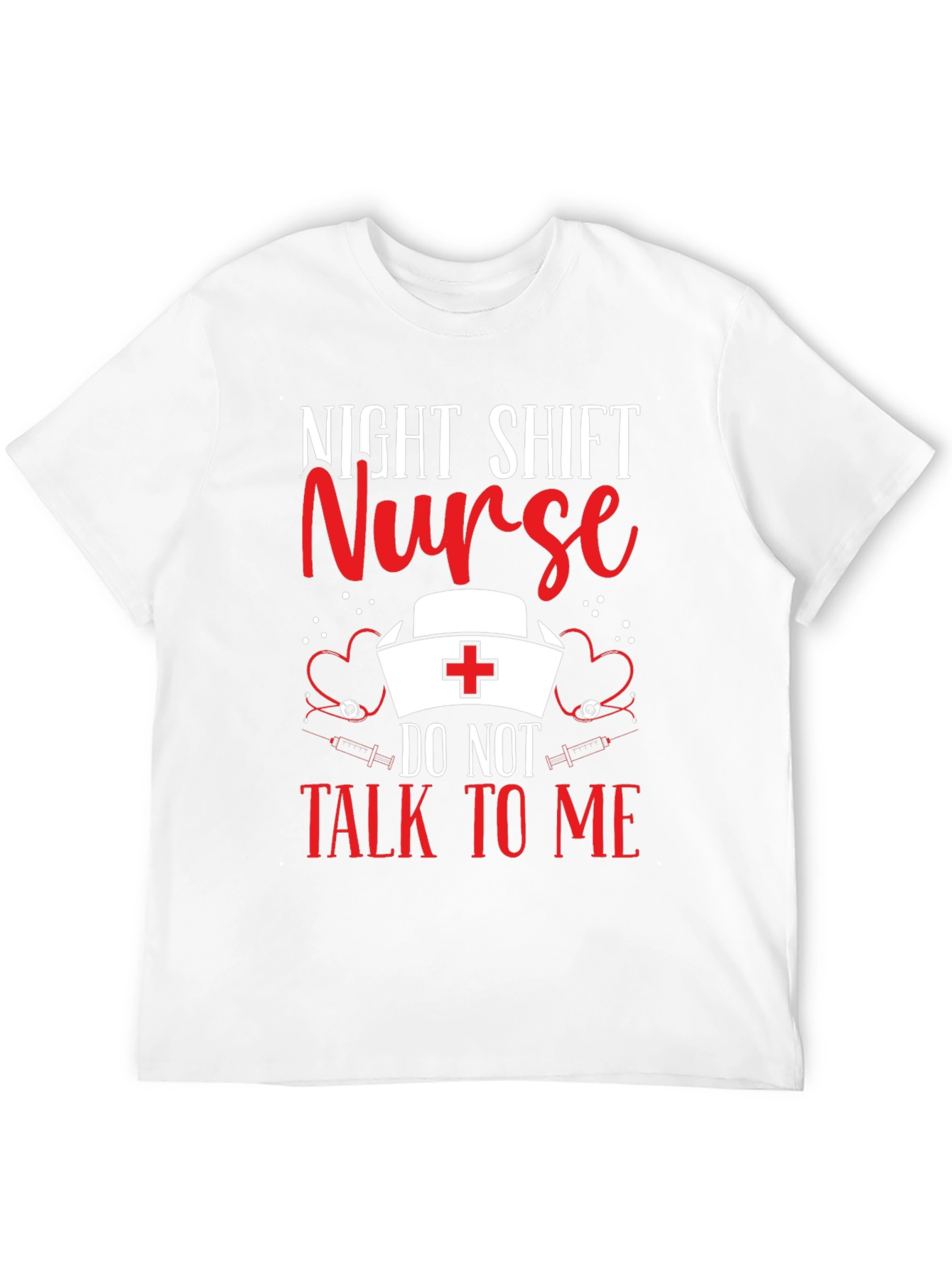 Black Night Shift Nurse T-Shirt: Do Not Talk To Me view 12