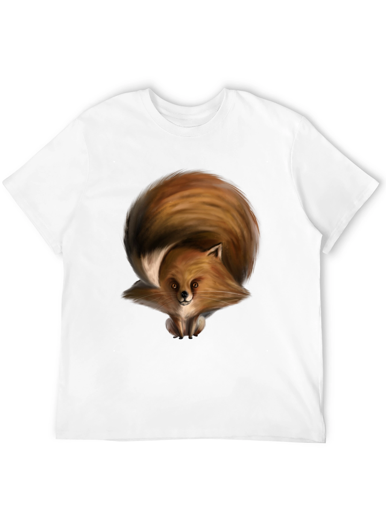 Black Fox Graphic Black T-Shirt for Men view 12