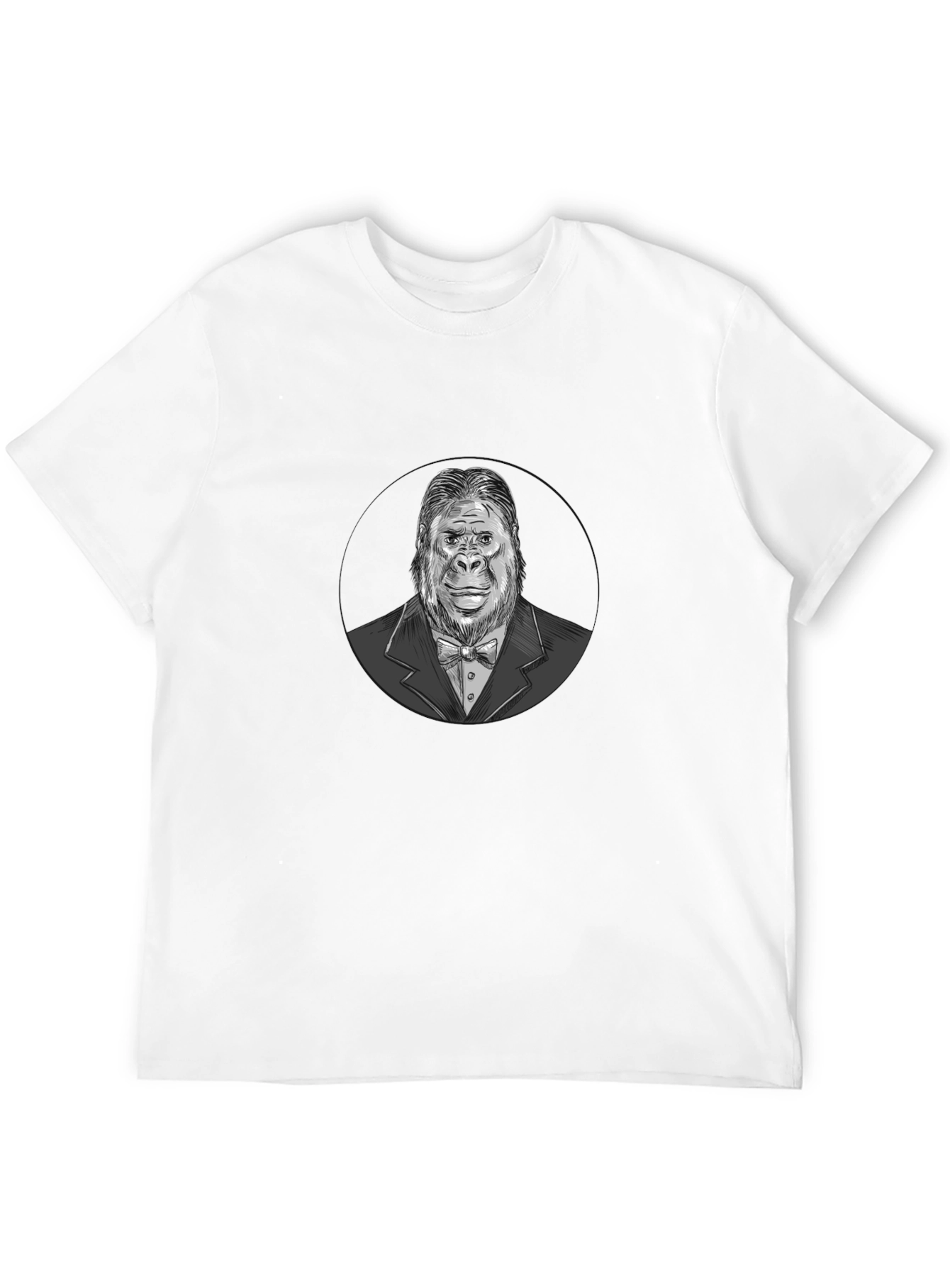 Black Gorilla Gentleman Graphic Tee view 12