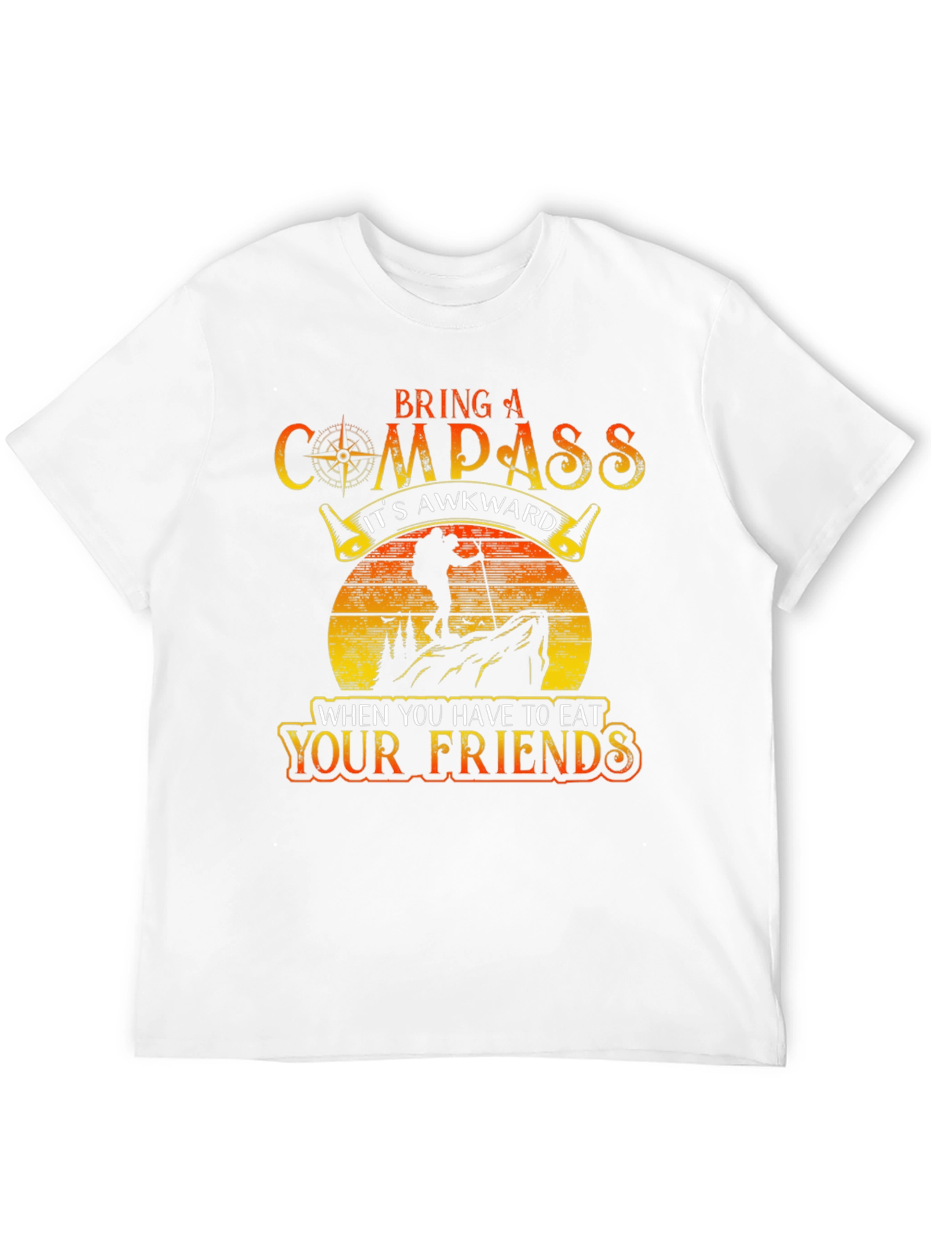 Black Compass Eat Your Friends Black Graphic Tee view 12