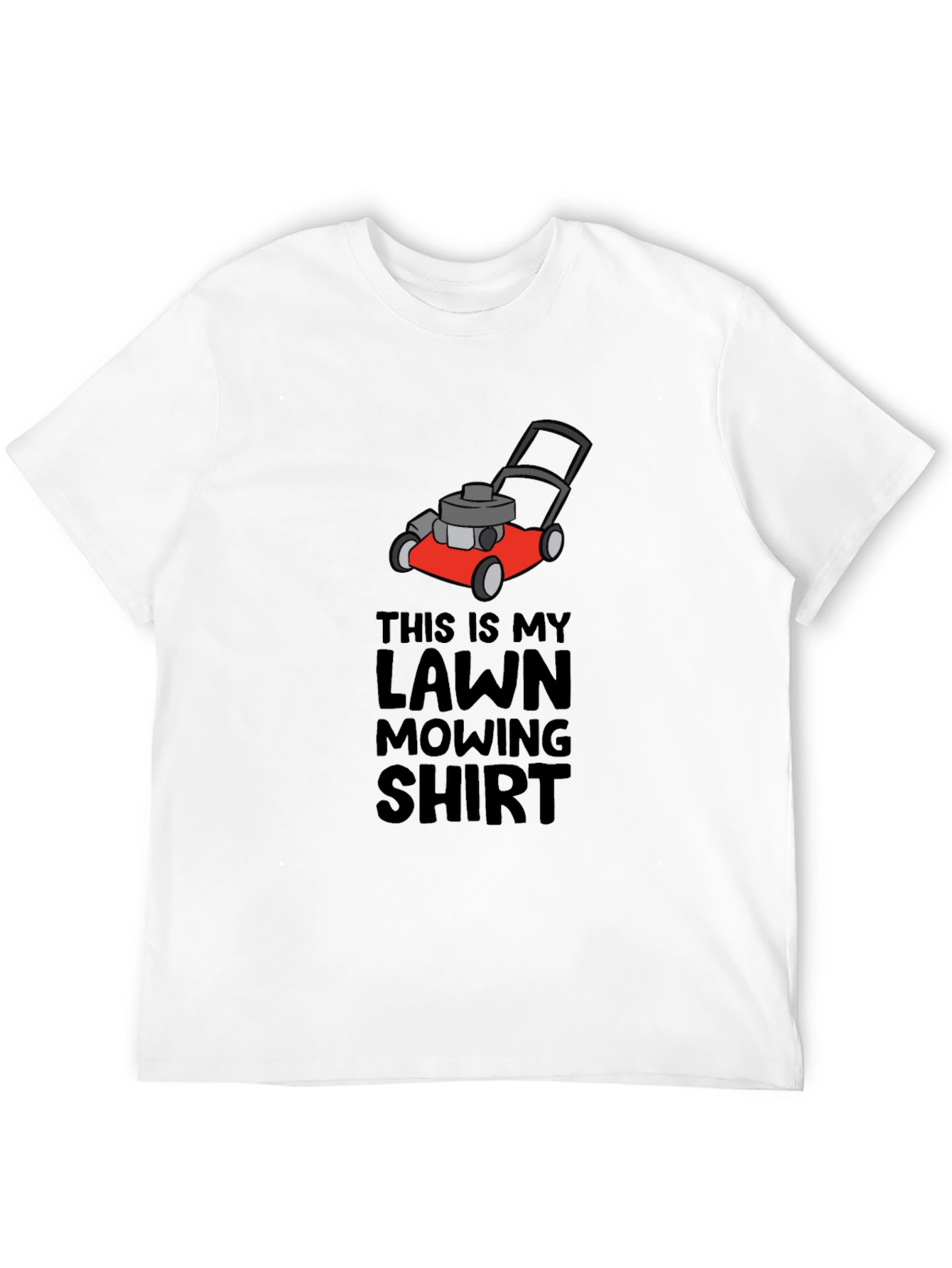 Black Lawn Mowing Shirt - Funny Mower Graphic Tee view 12