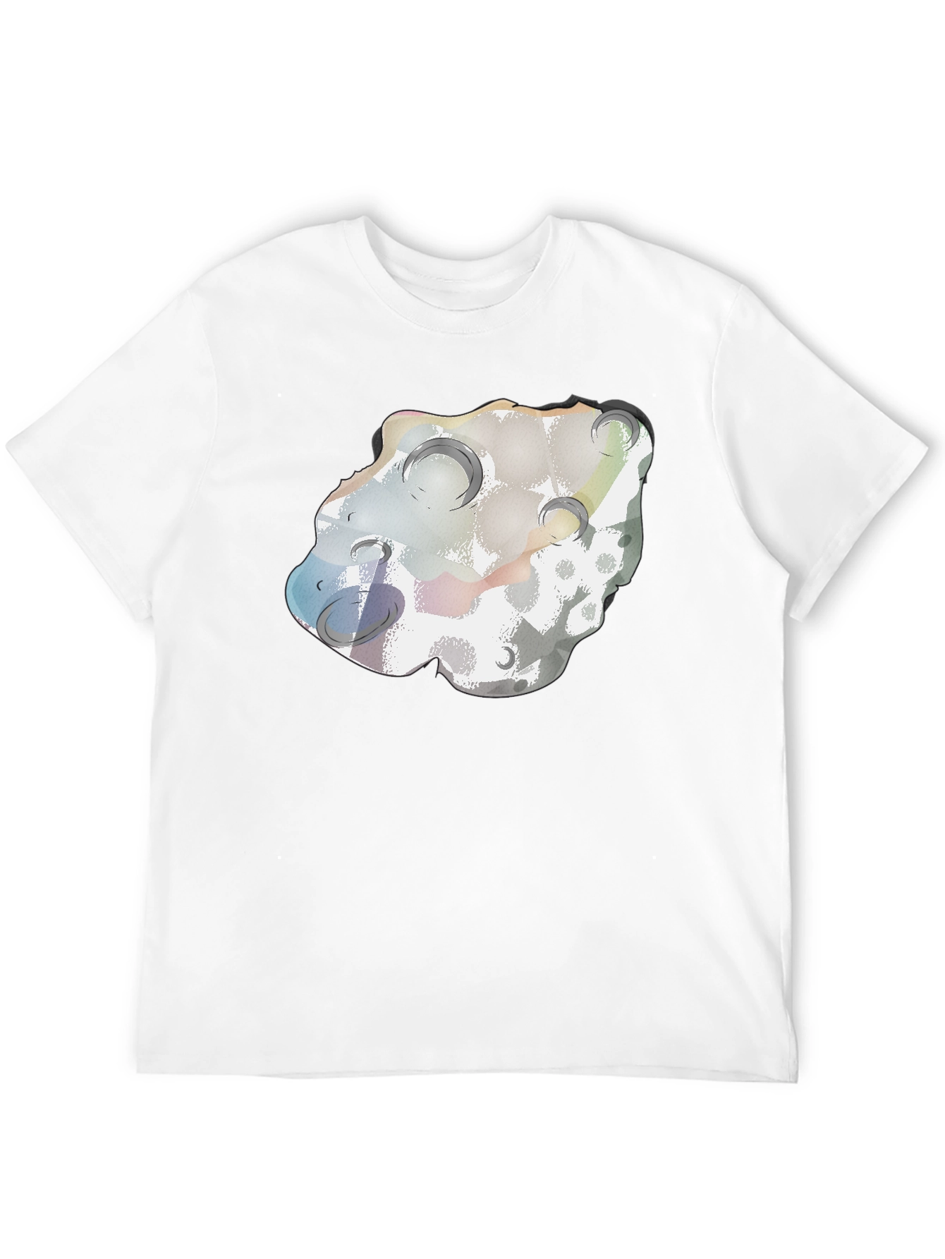 Black Meteor Crater T-Shirt - Soft Cotton Blend view 12