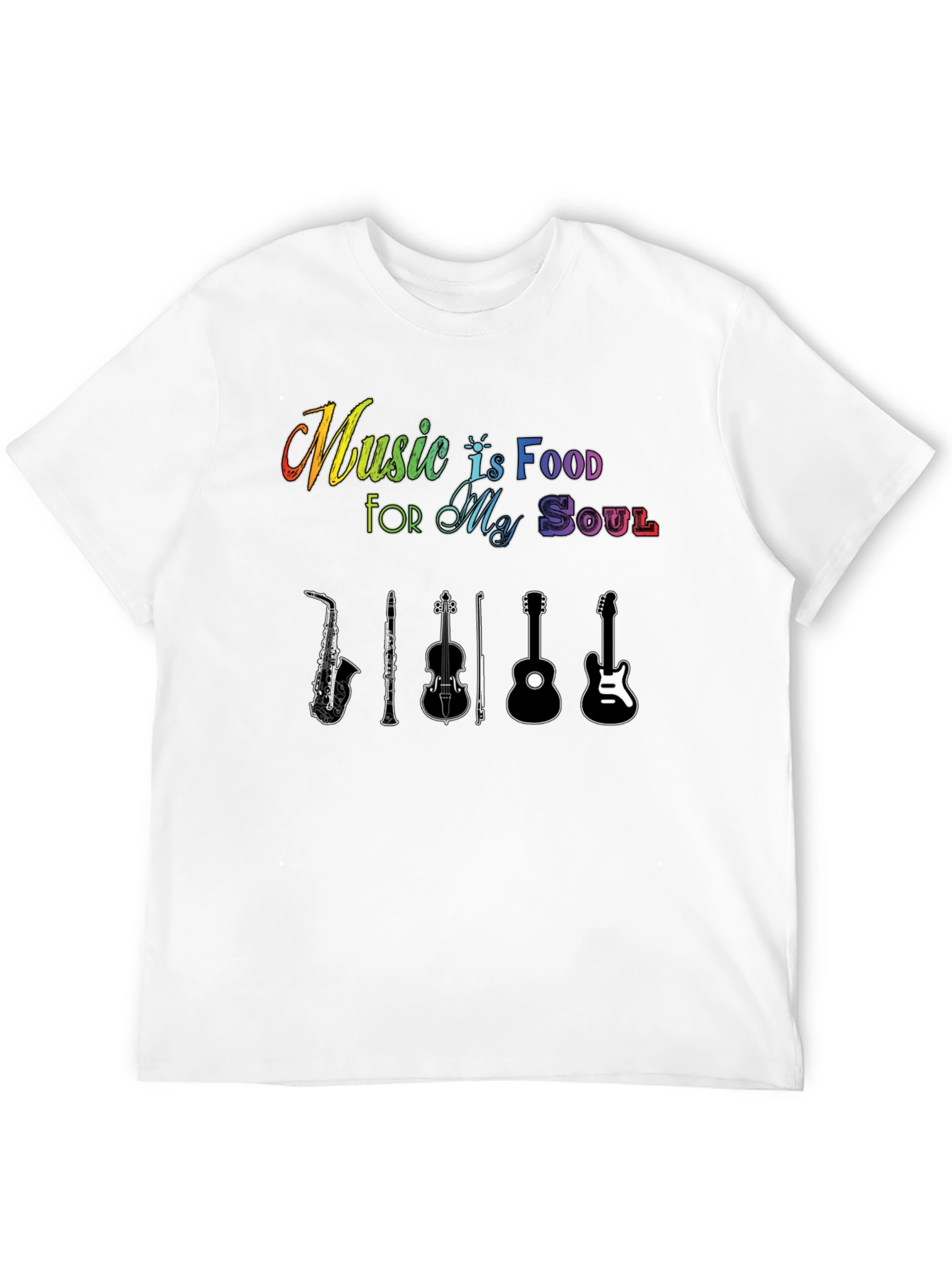 Black Music Is Food For My Soul Black T-Shirt view 12