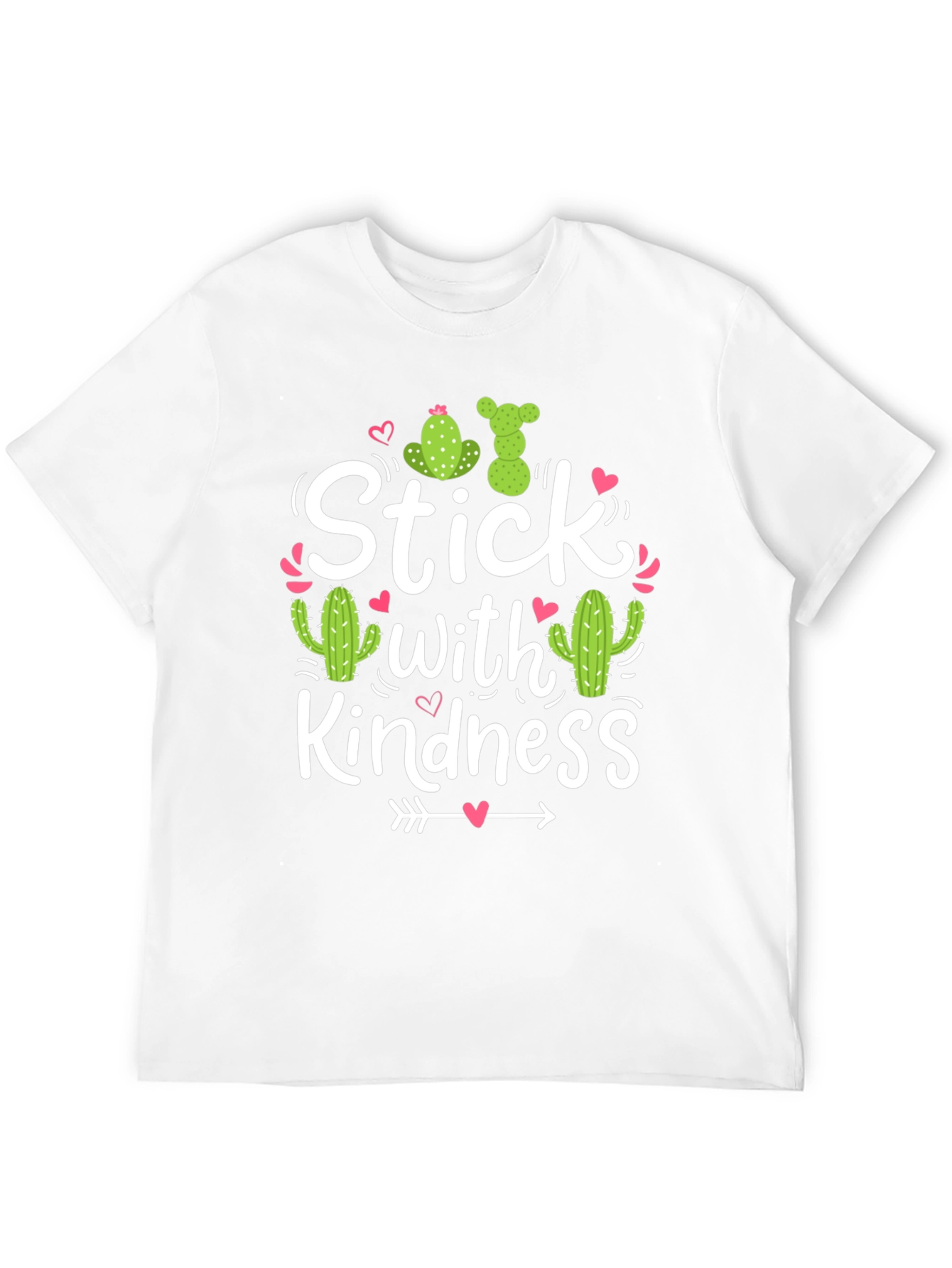 Black Stick With Kindness T-Shirt Cactus Love view 12