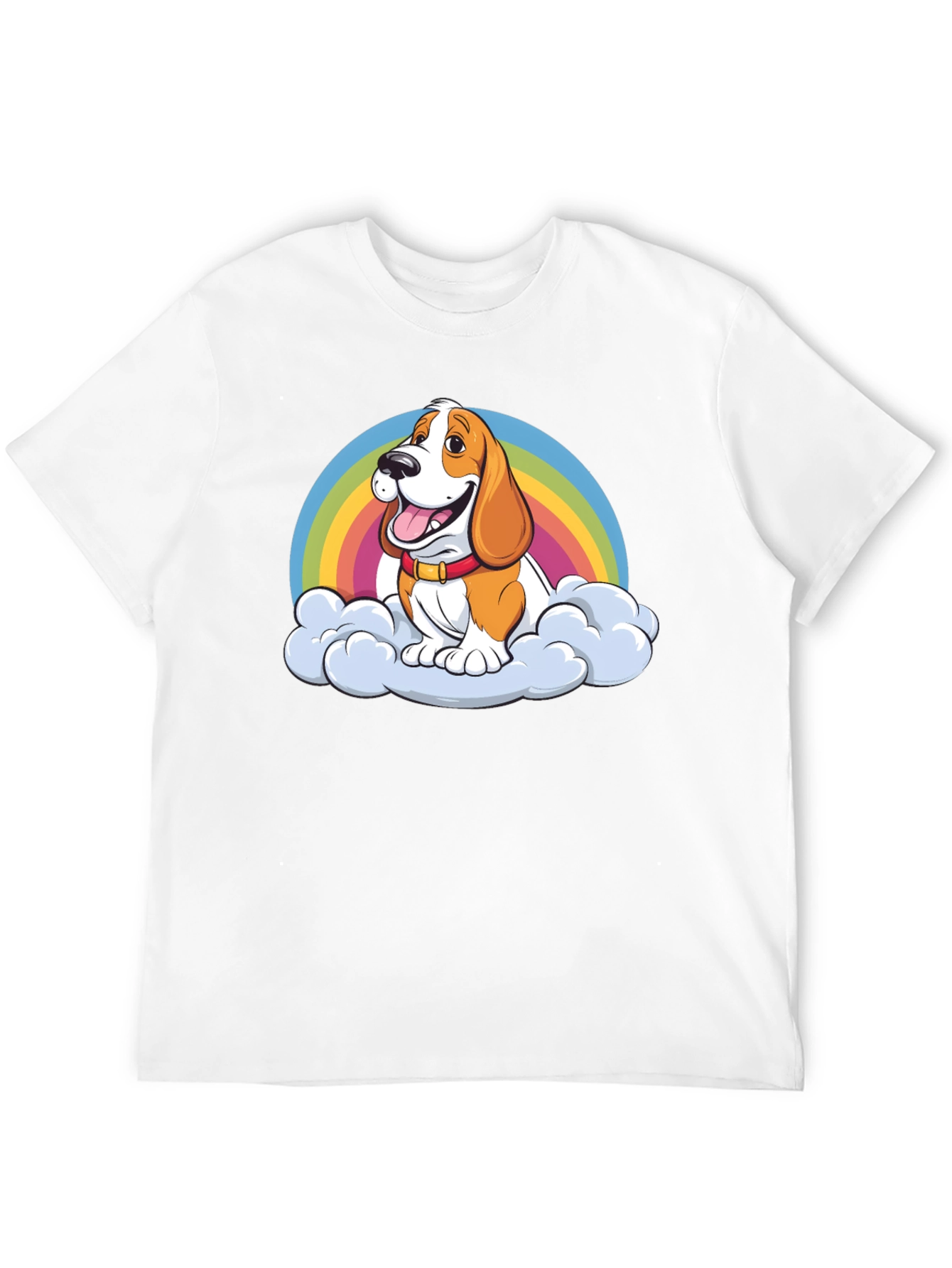 Black Dog Rainbow Cloud Graphic Tee view 12