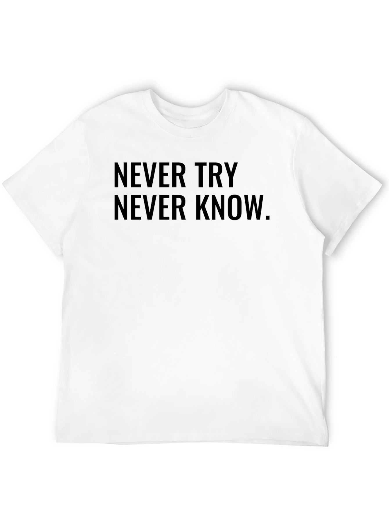 Black Never Try Never Know Tee view 12