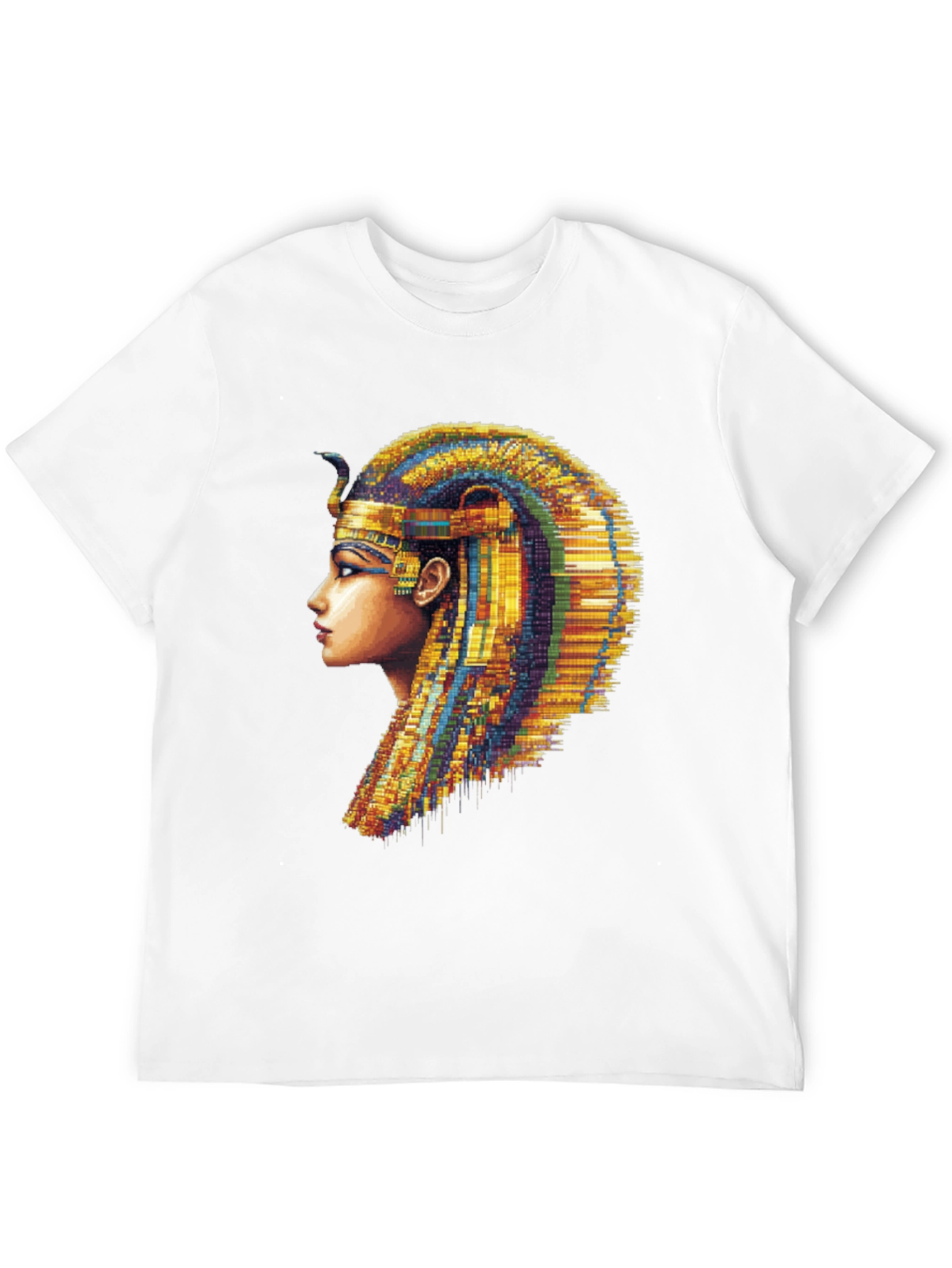 Black Egyptian Queen Graphic Tee - Men's Black T-Shirt view 12
