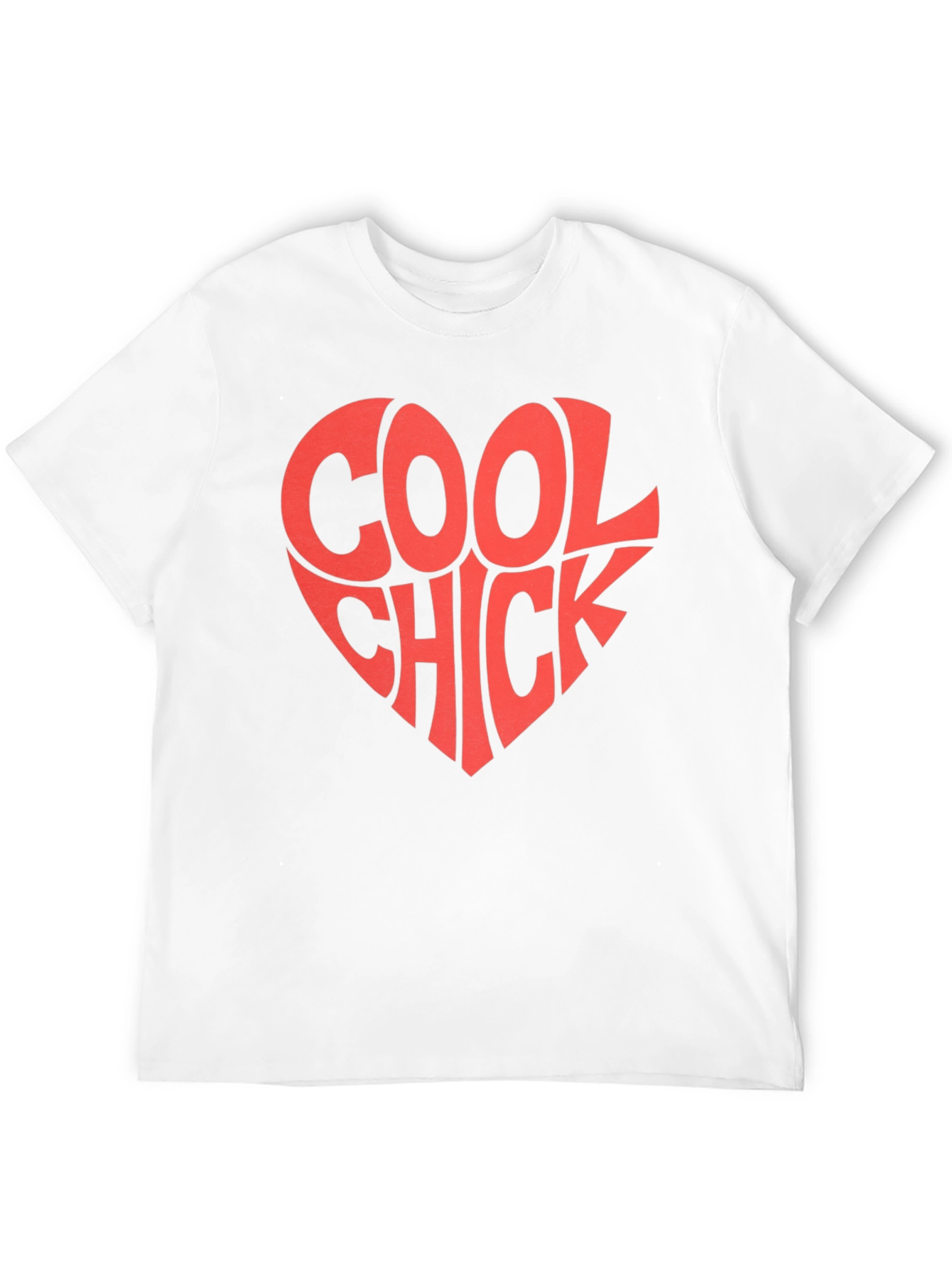 Black Cool Chick Heart Graphic Tee - Trendy Casual Style view 12