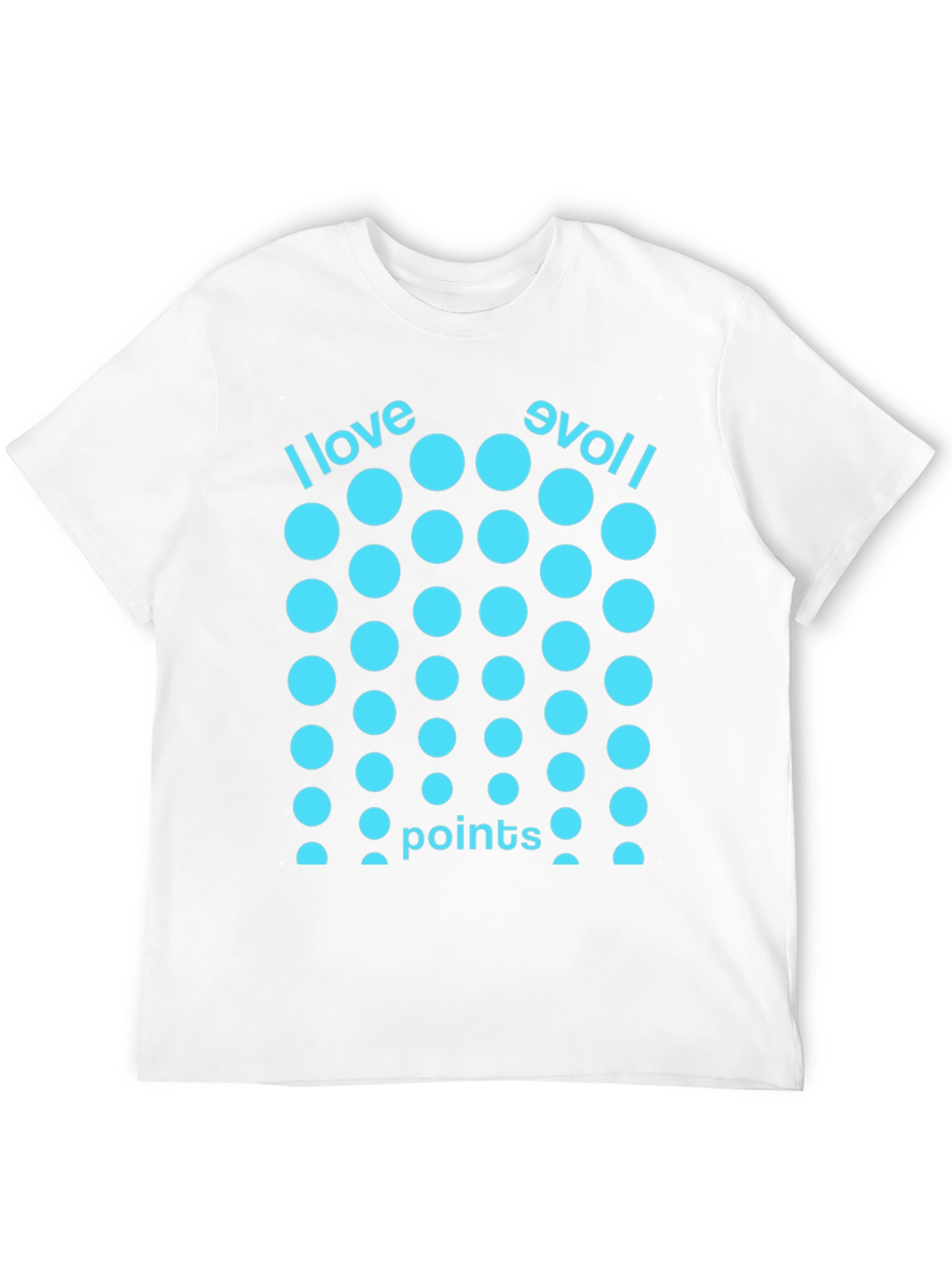 Black I Love Points T-Shirt - Funny Optical Illusion Tee view 12