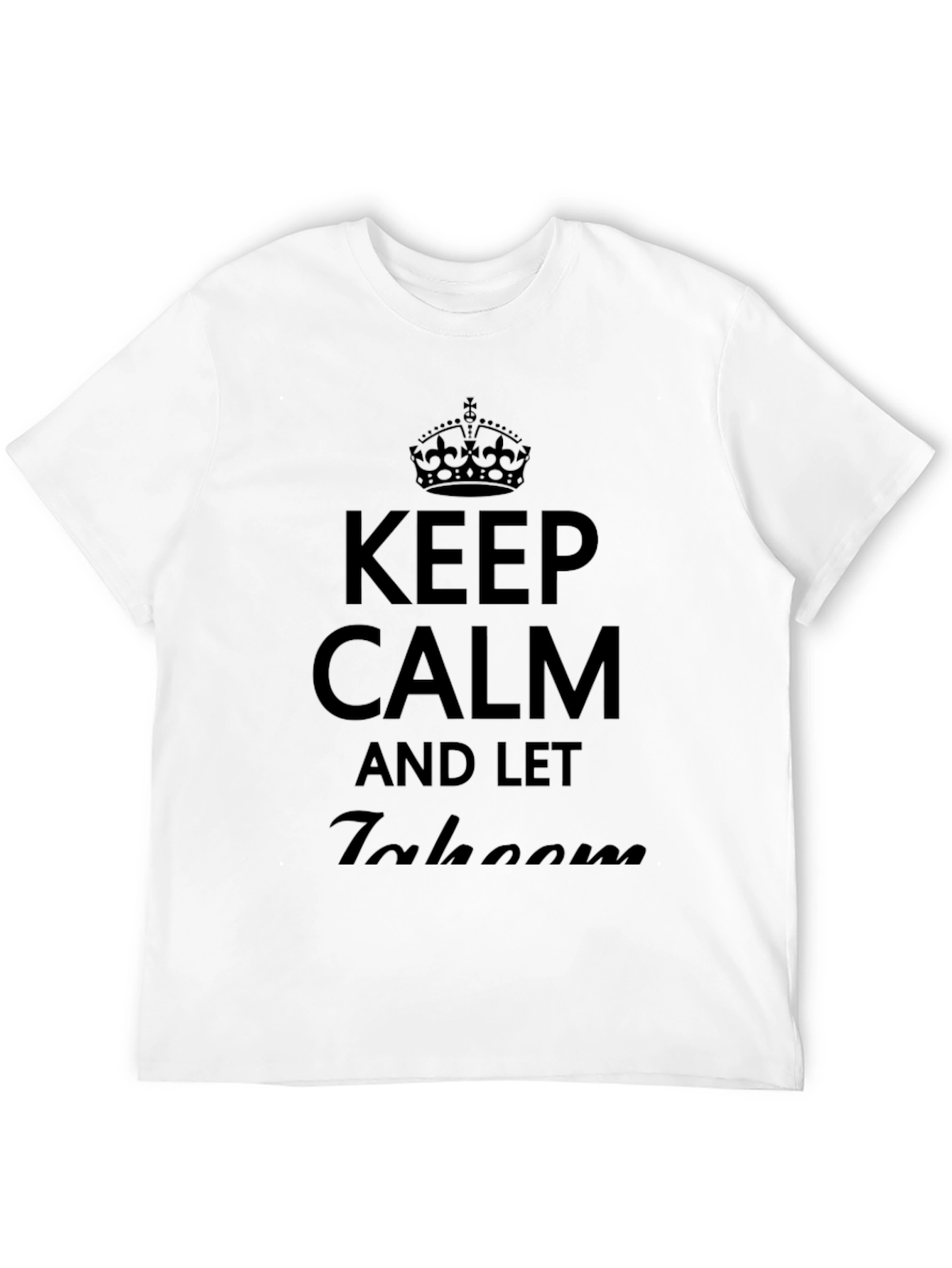 Black Keep Calm & Let Jakoom T-Shirt - Men's Black Tee view 12