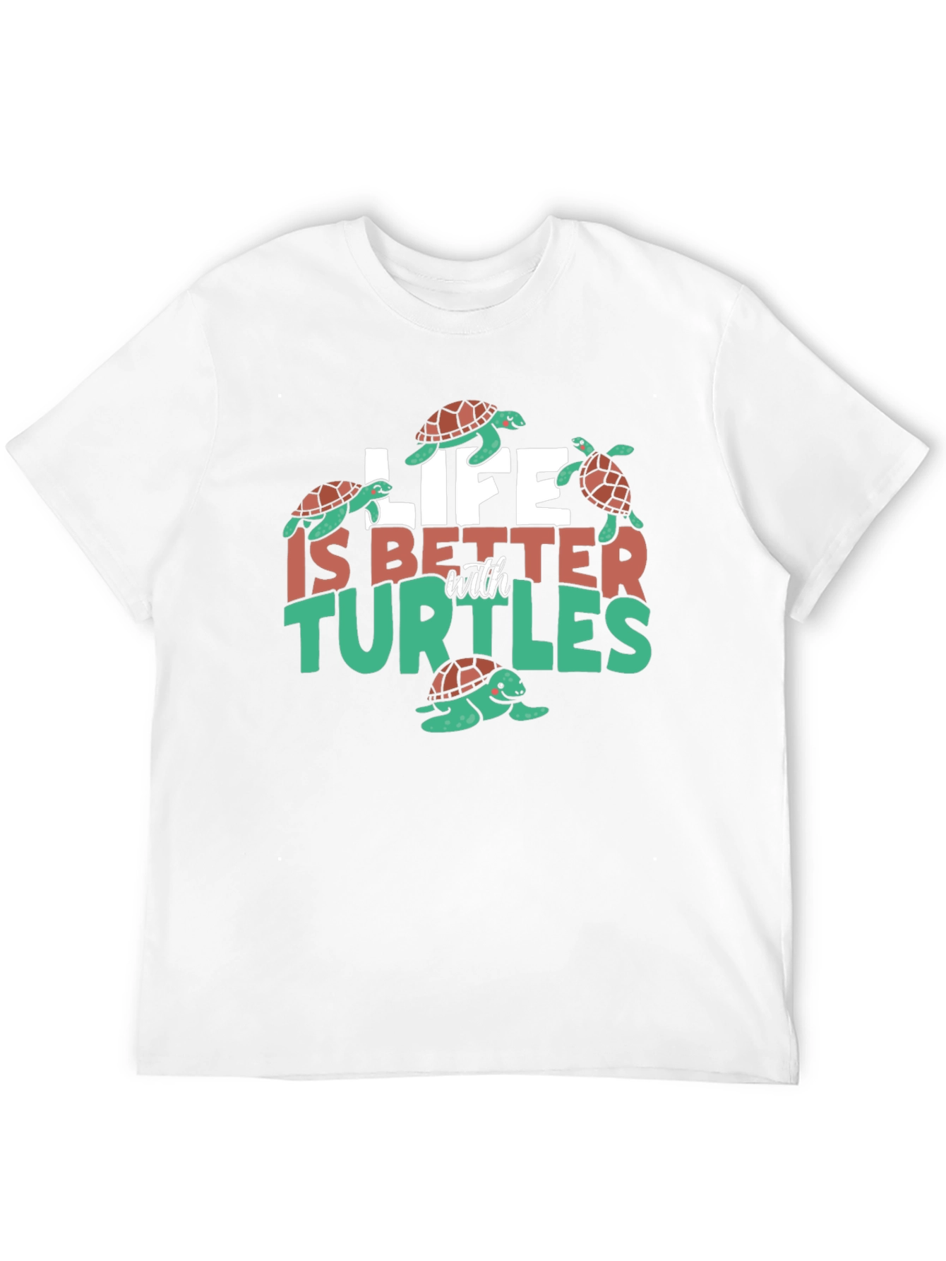 Black Life is Better with Turtles Graphic Tee view 12