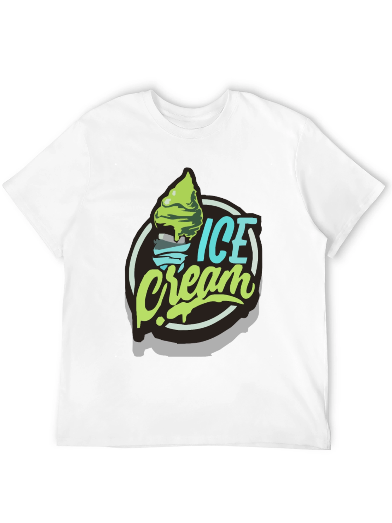 Black Ice Cream Graphic T-Shirt - Black view 12