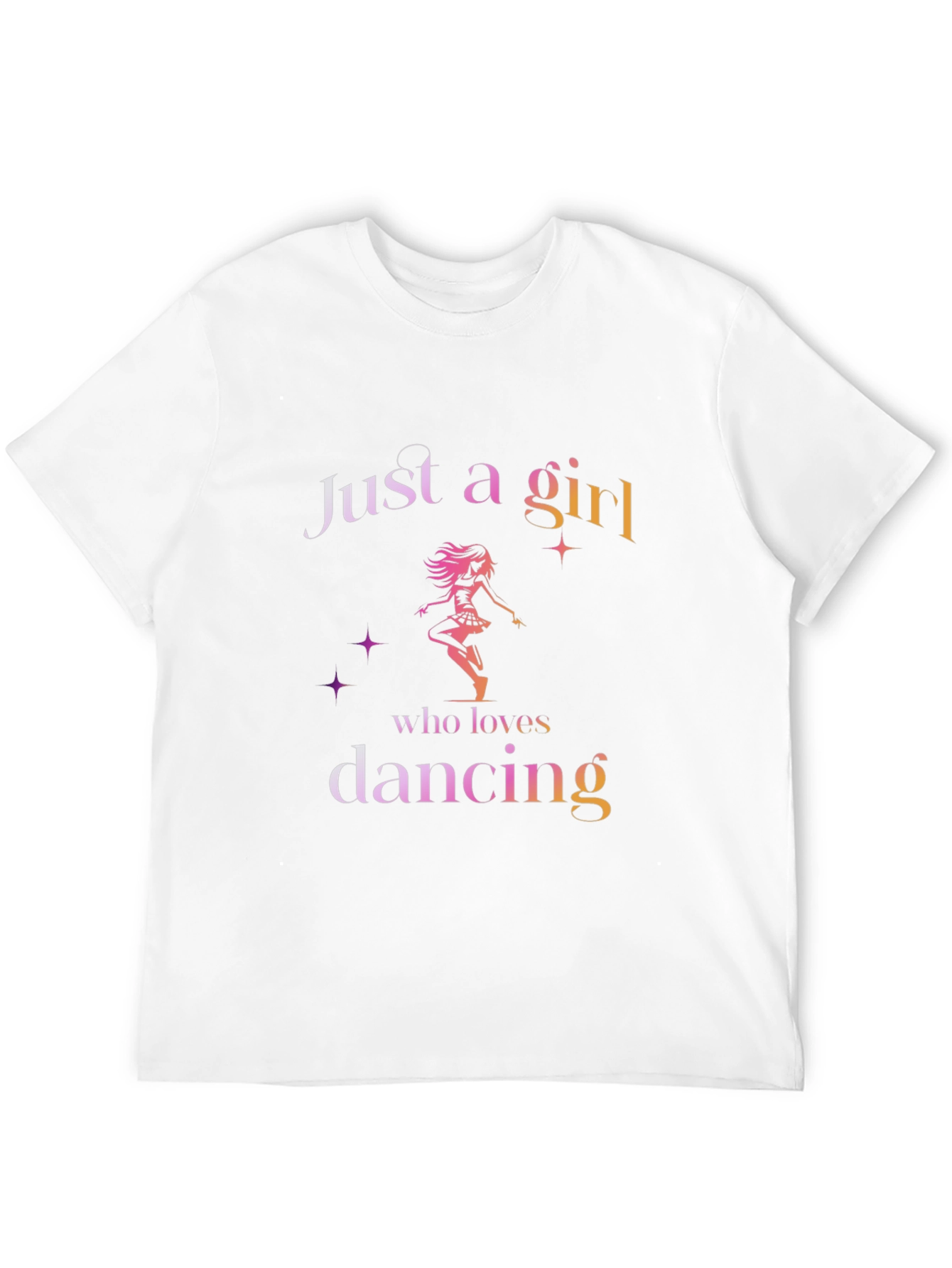 Black Just A Girl Who Loves Dancing T-Shirt view 12