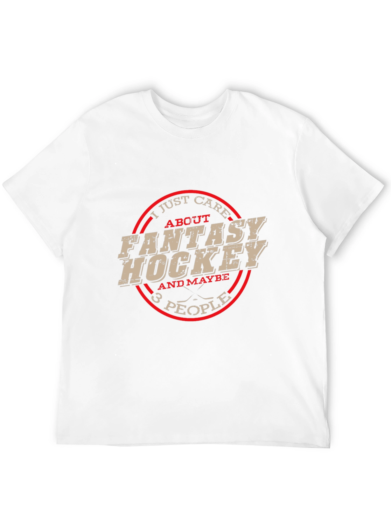 Black Fantasy Hockey T-Shirt - Funny Sports Tee view 12