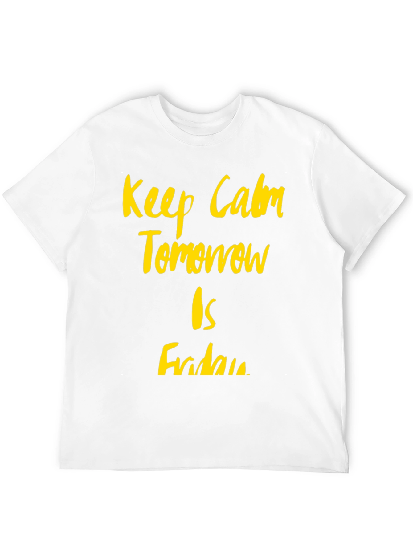 Black Keep Calm It's Almost Friday Graphic Tee view 12