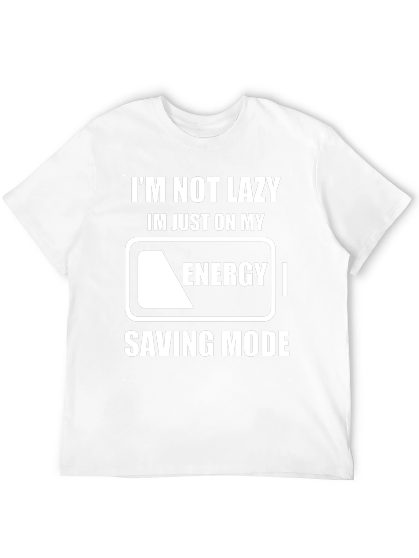 Black Funny Energy Saving Mode T-Shirt view 12