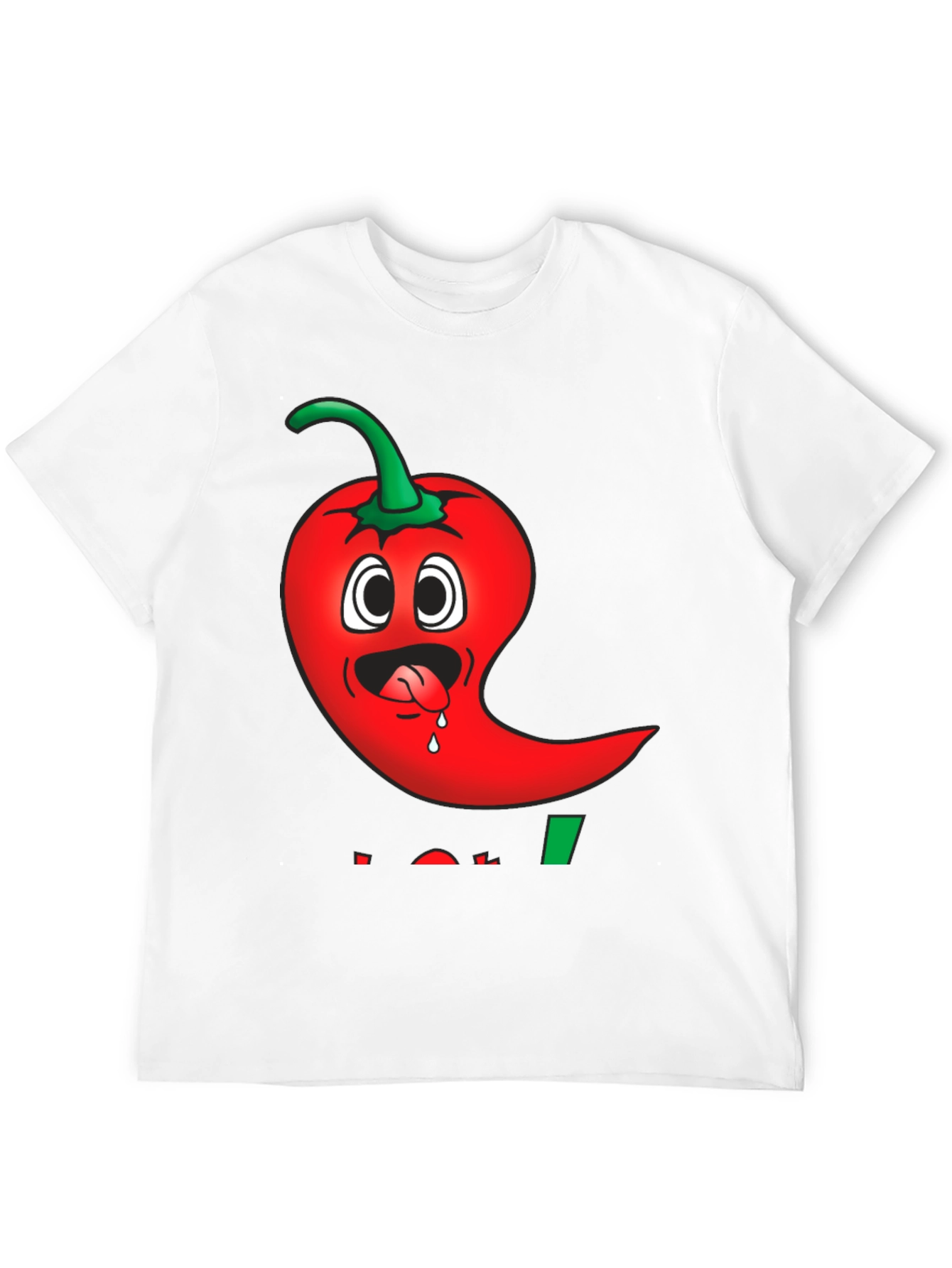 Black Spicy Pepper Cartoon Graphic Tee - Black view 12