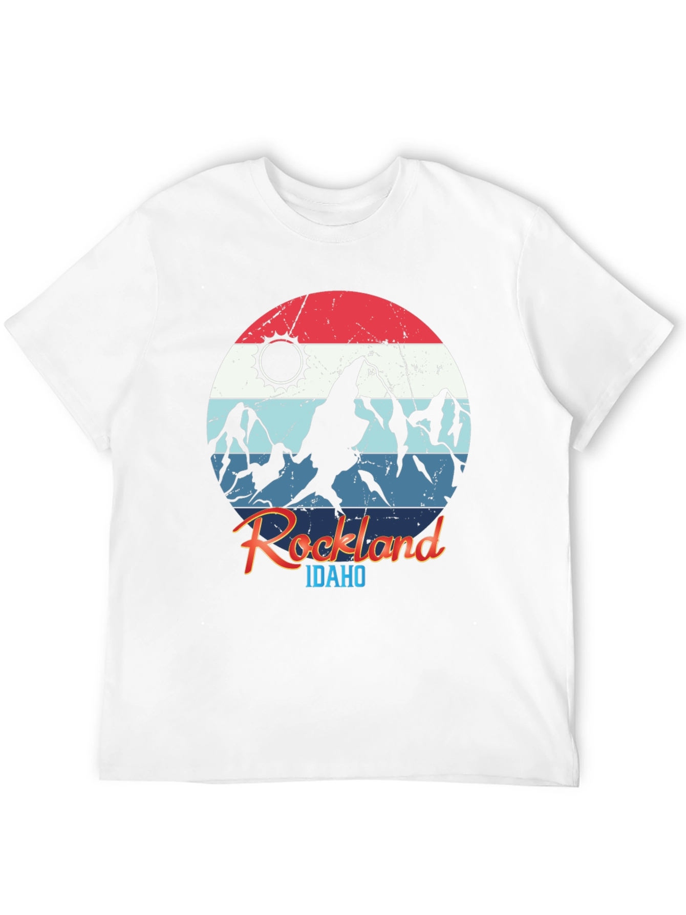 Black Rockland Idaho Mountain T-Shirt view 12