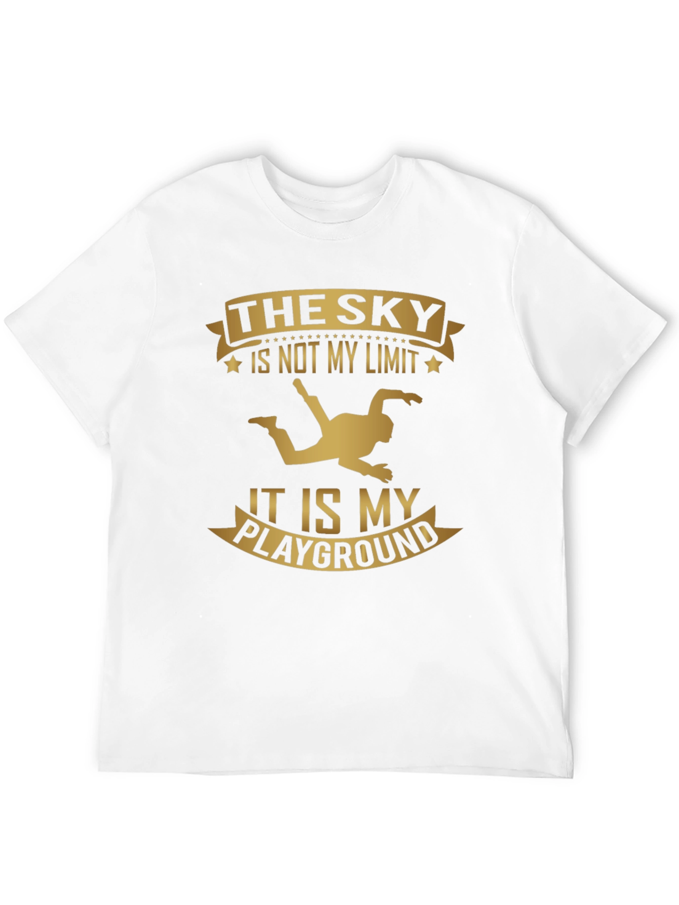 Black Skydiving T-Shirt: Sky is My Playground view 12