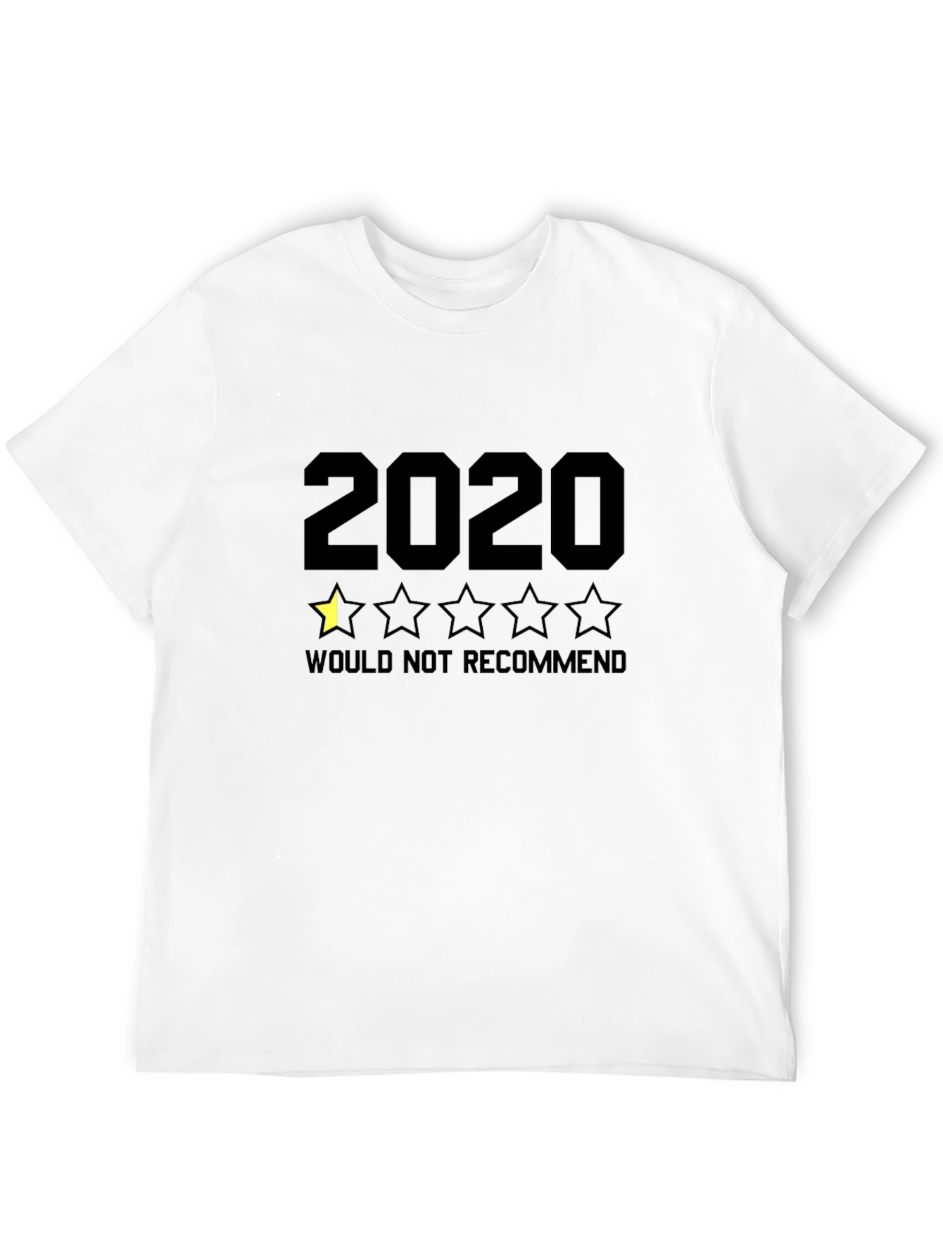 Black 2020 One Star Review T-Shirt - Funny Graphic Tee view 12