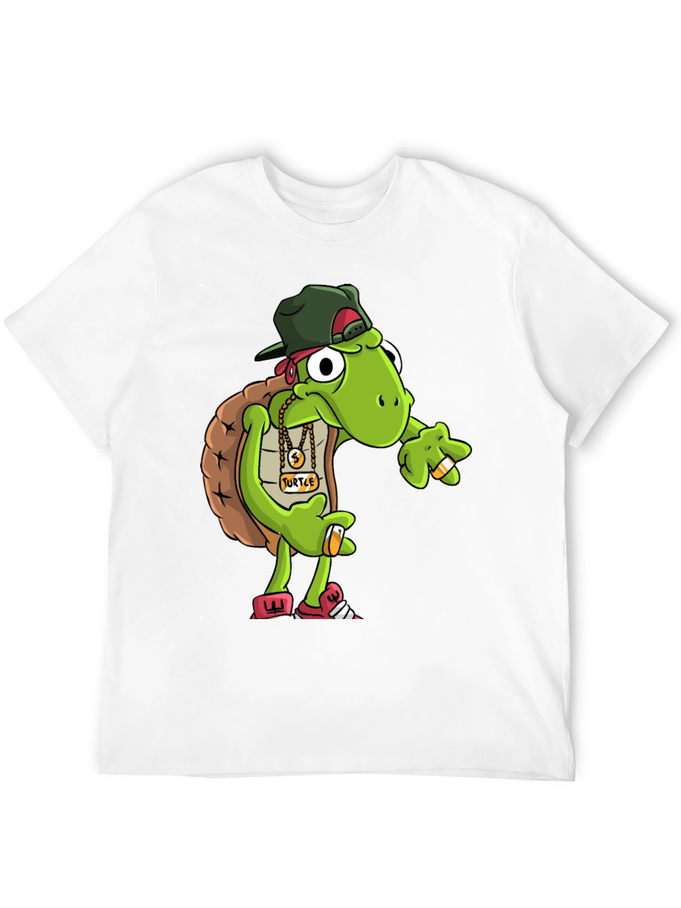 Black Gangster Turtle Graphic Tee view 12