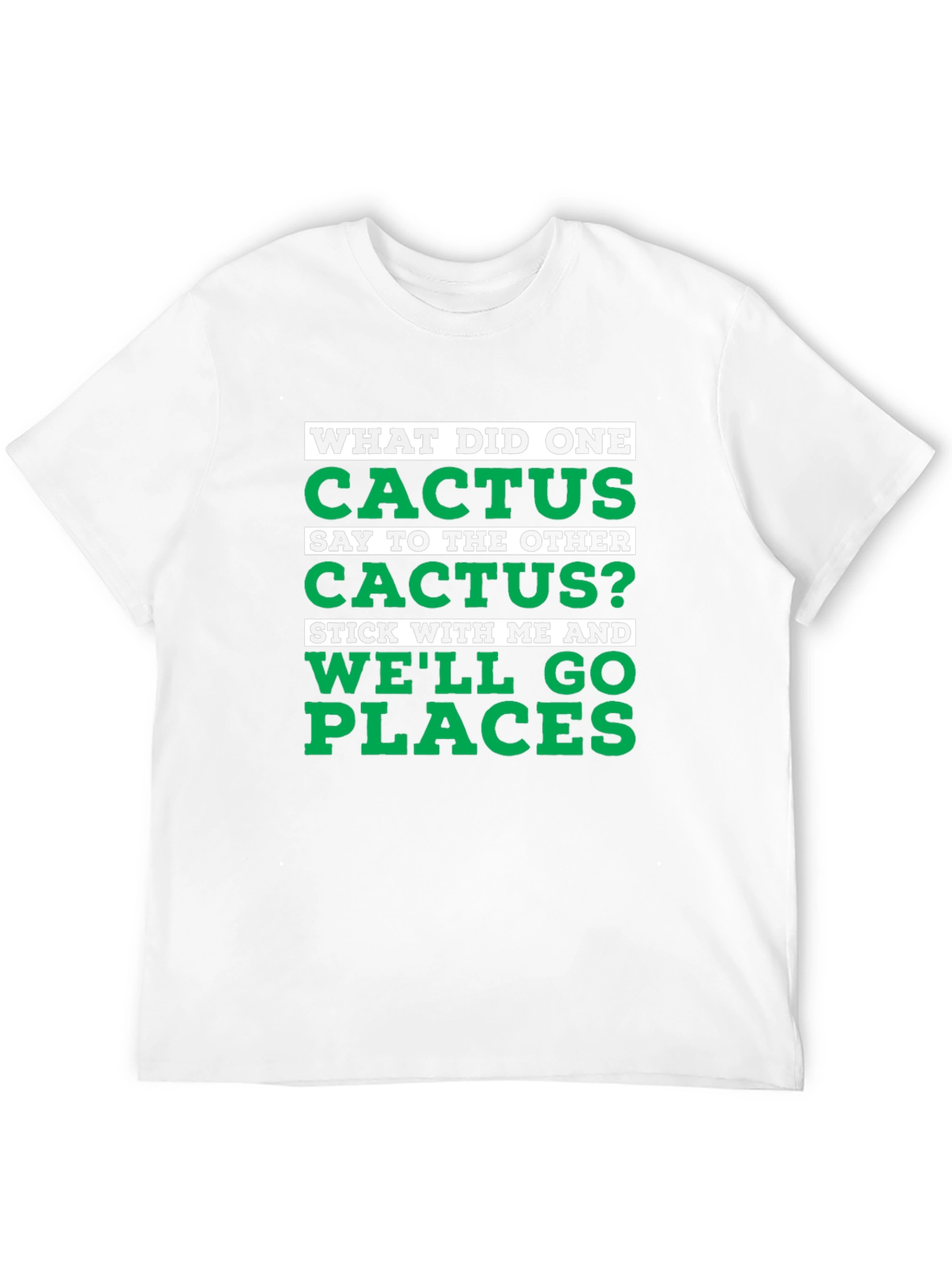 Black Cactus Pun Graphic T-Shirt - "We'll Go Places" view 12