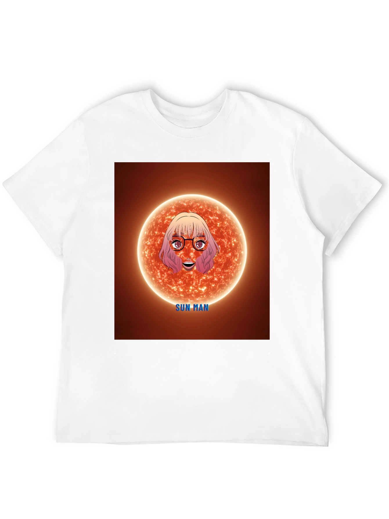 Black Sun Man Graphic Tee - Unique Cartoon Design view 12