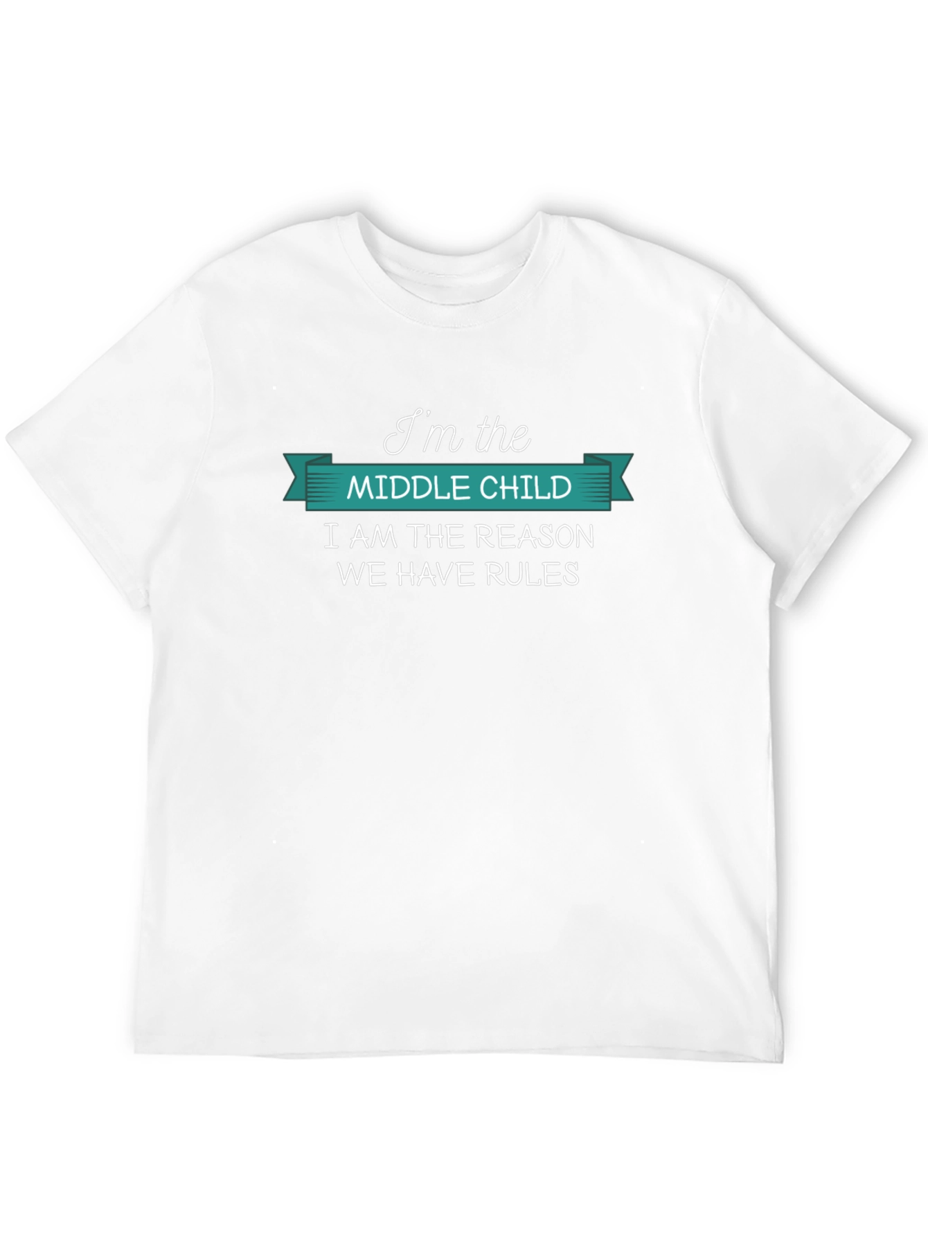 Black Middle Child Reason Rules T-Shirt Funny Sibling Tee view 12