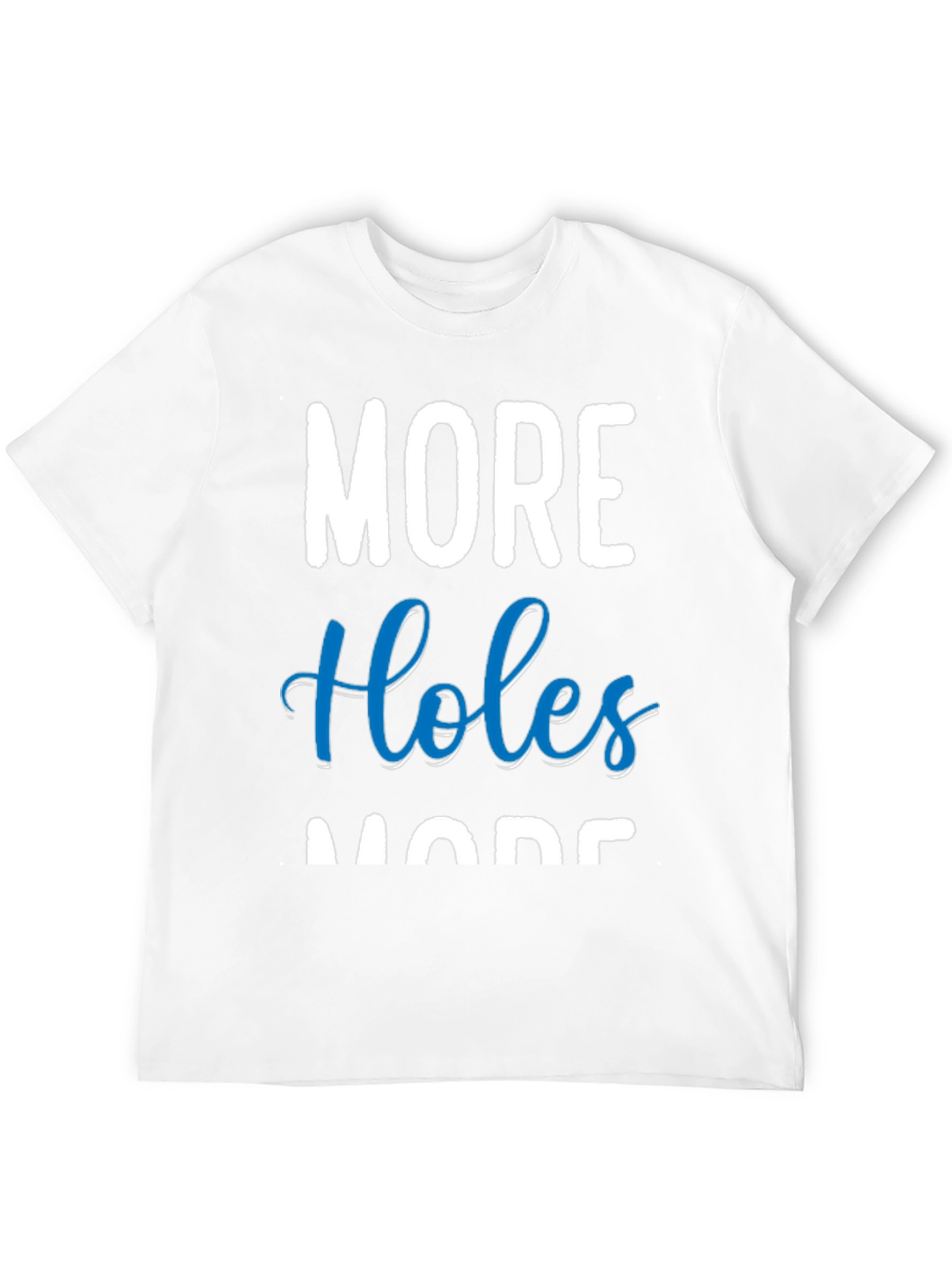 Black More Holes More Fun Black Cotton T-Shirt view 12