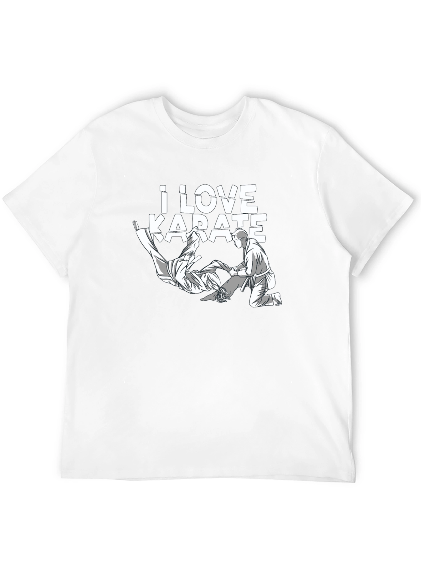 Black I Love Karate T-Shirt - Martial Arts Tee view 12