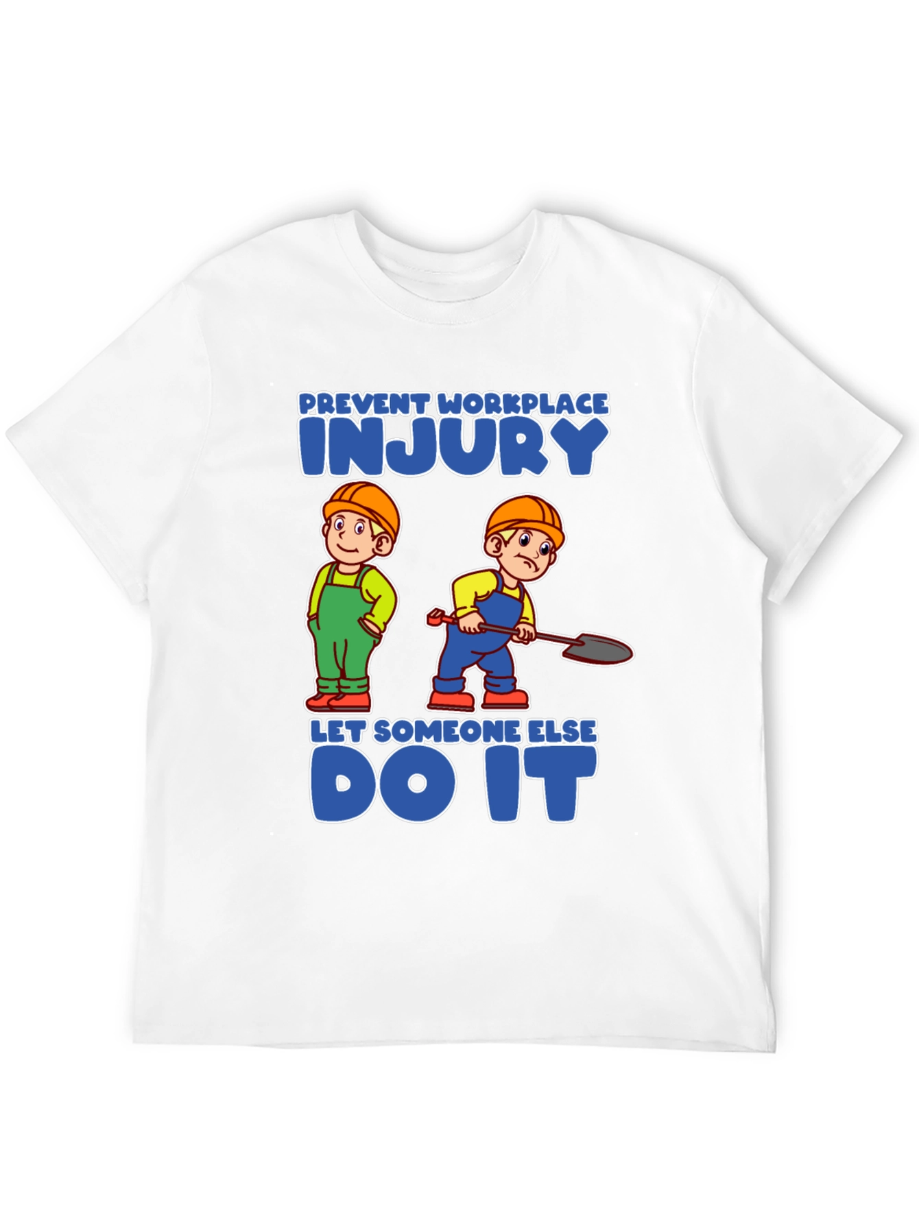 Black Prevent Workplace Injury T-Shirt view 12