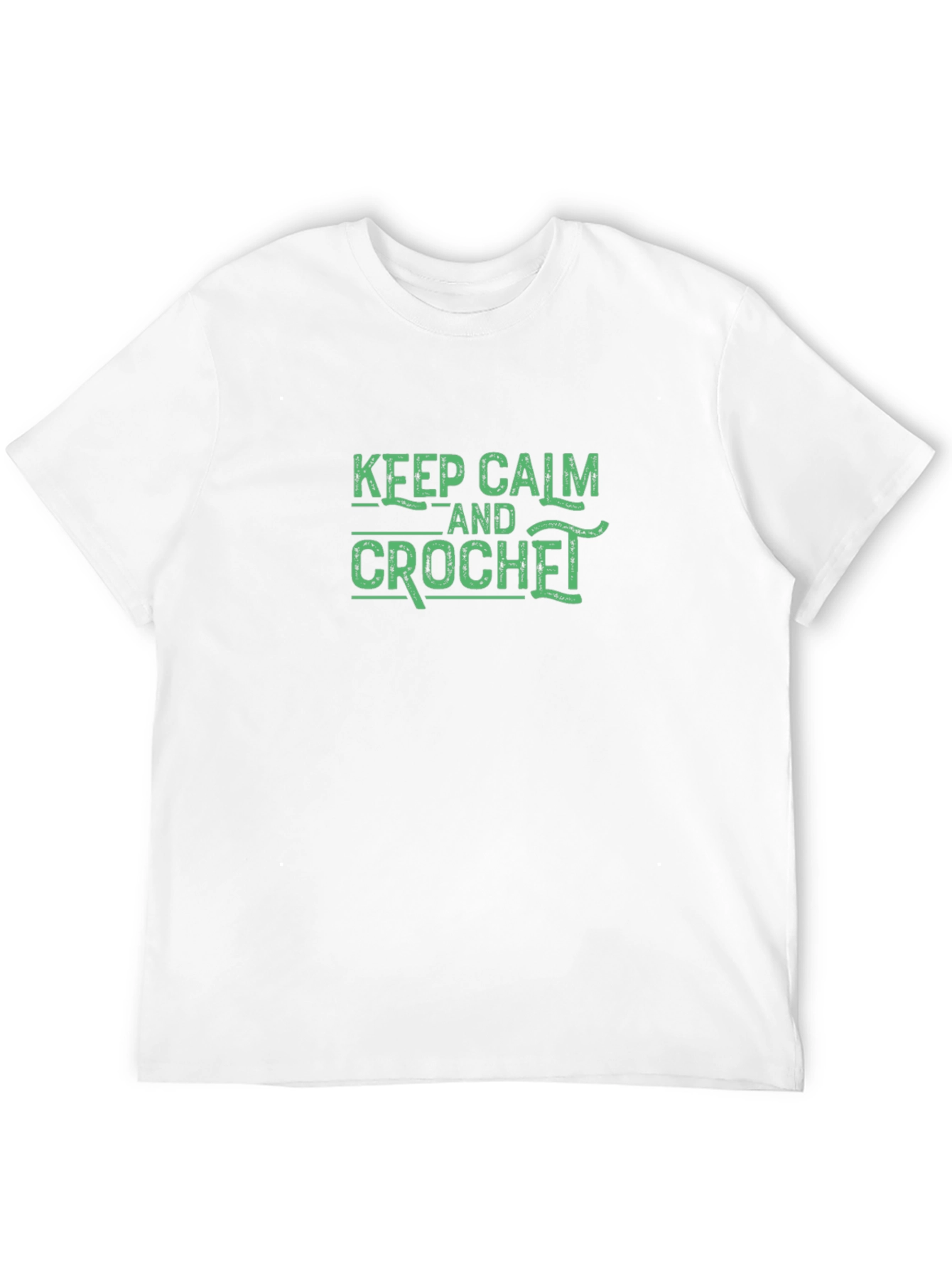 Black Keep Calm and Crochet T-Shirt view 12