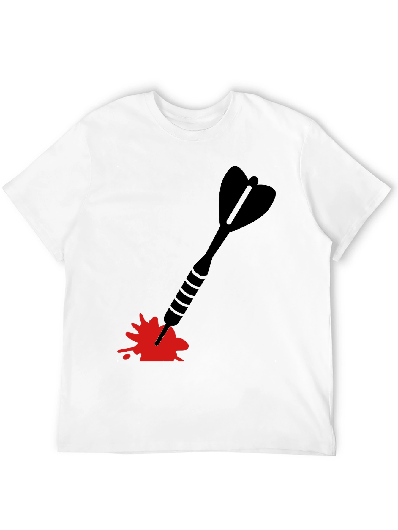 Black Dart in Blood T-Shirt - Unique Graphic Tee view 12