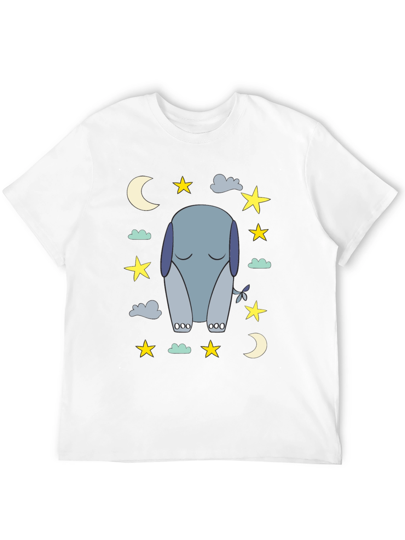 Black Dreamy Elephant T-Shirt view 12