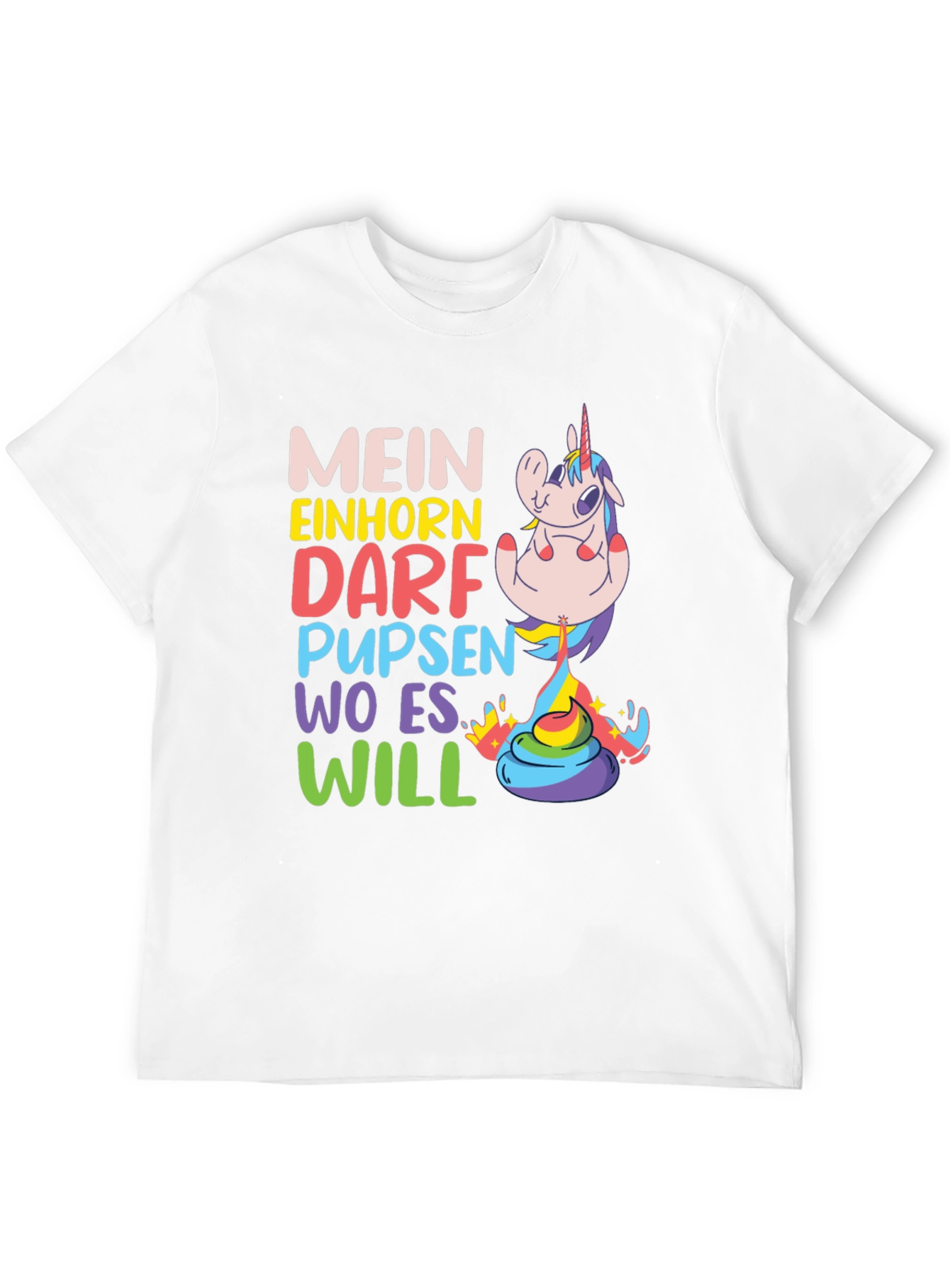 Funny Unicorn Fart T-Shirt - Mein Einhorn - 12