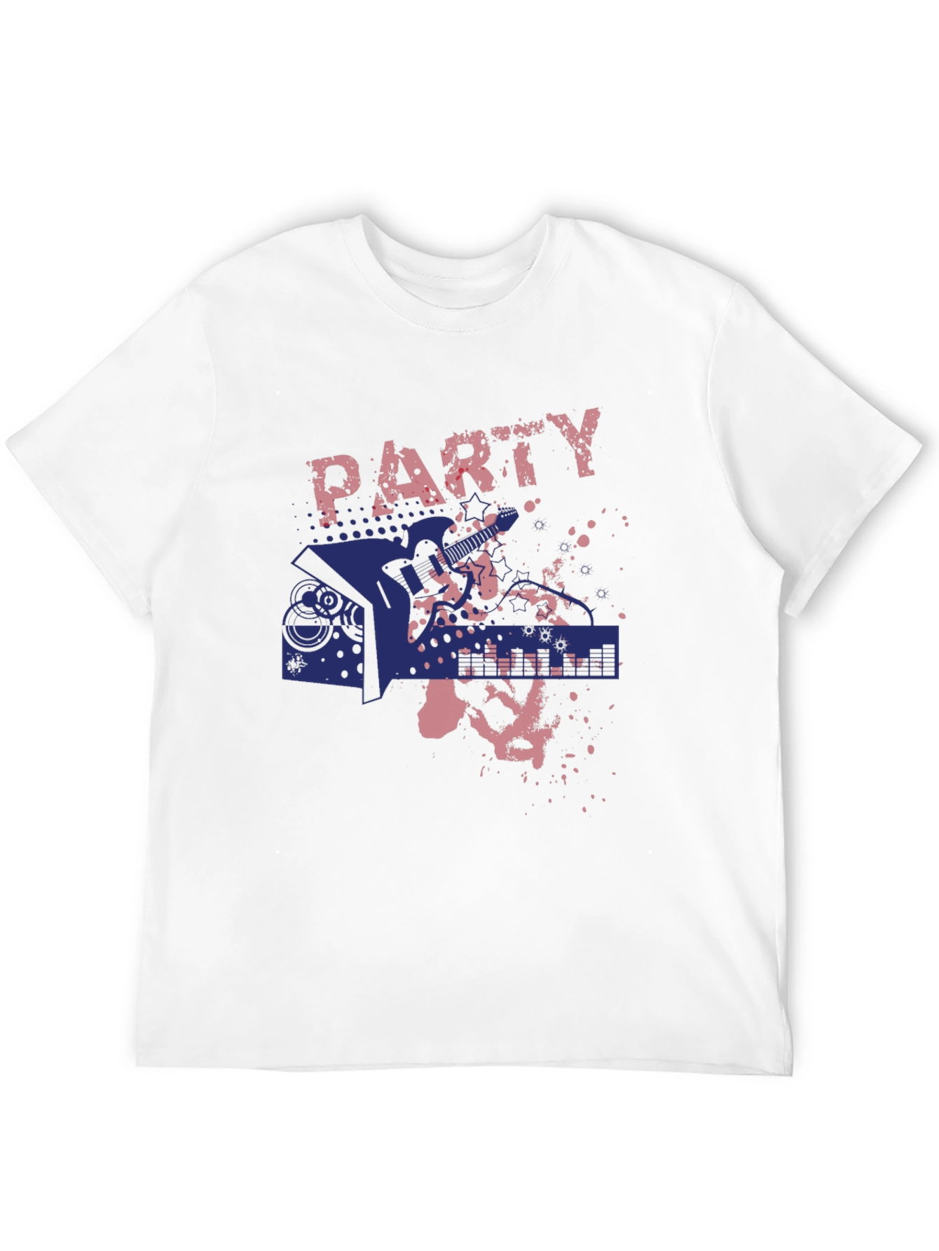 Black Party Guitar Graphic T-Shirt - Rock On! view 12