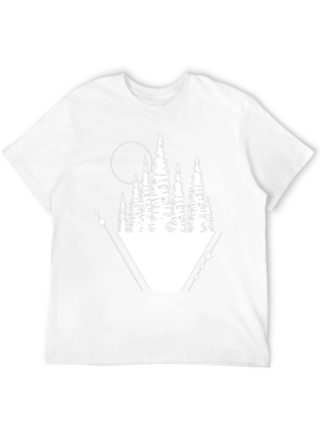 Geometric Forest Graphic Tee - Black T-Shirt - 12