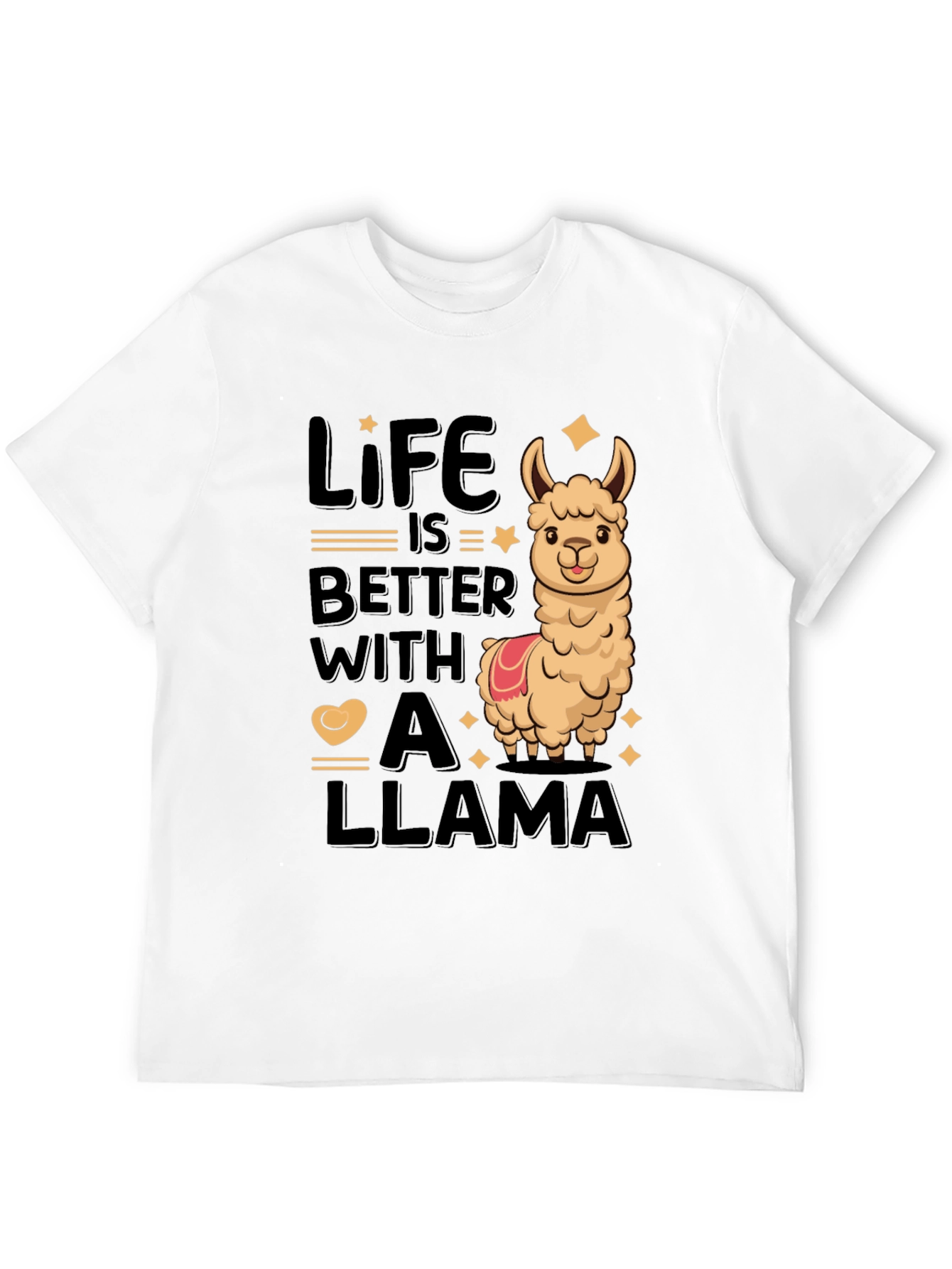Black Life is Better with a Llama Tee view 12