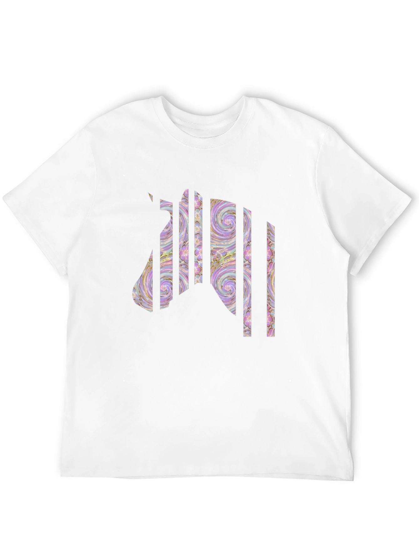 Black Abstract Zebra T-Shirt: Unique Graphic Tee view 12