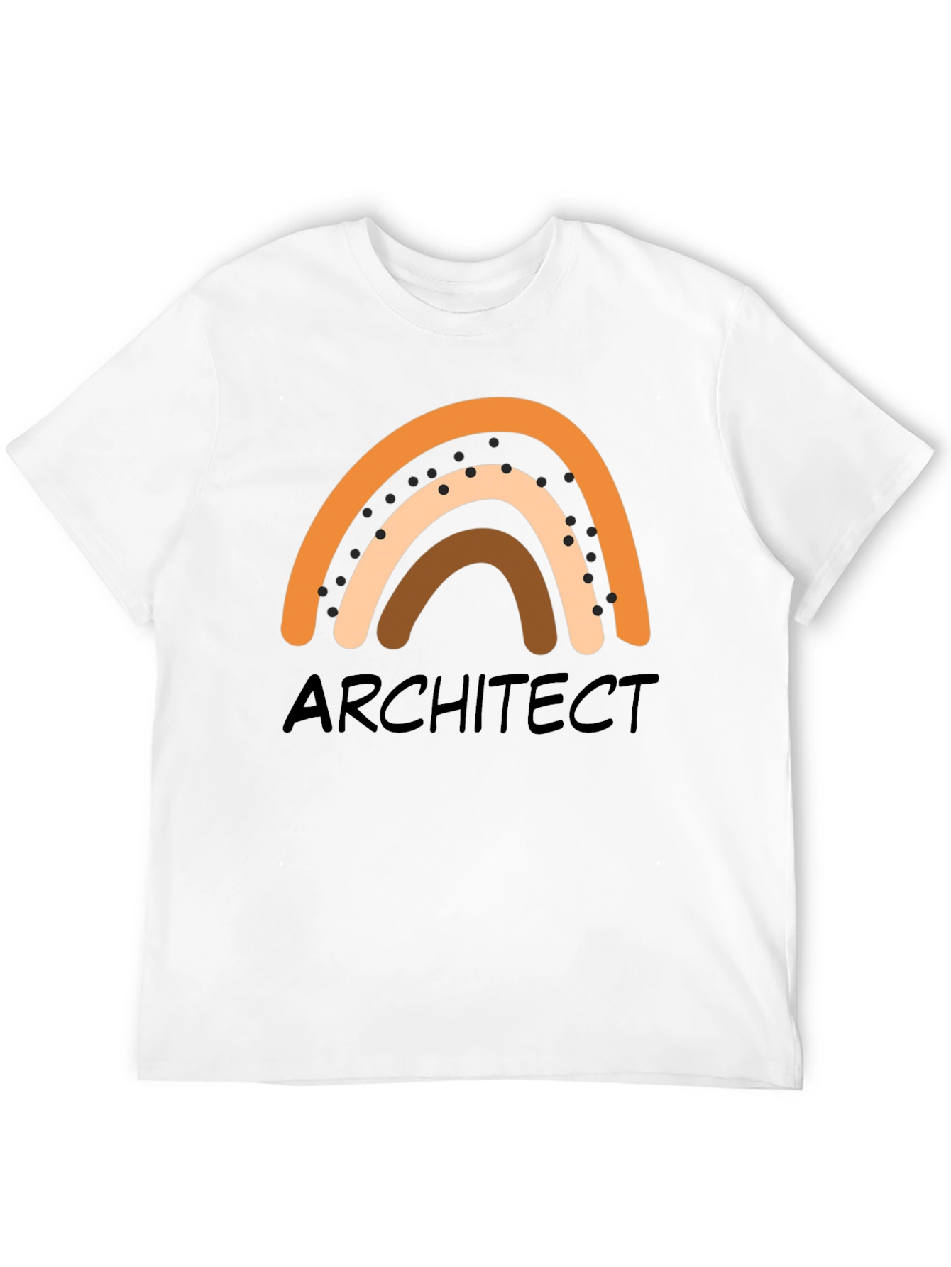 Black Architect Rainbow Graphic T-Shirt - Unisex Crew Neck view 12