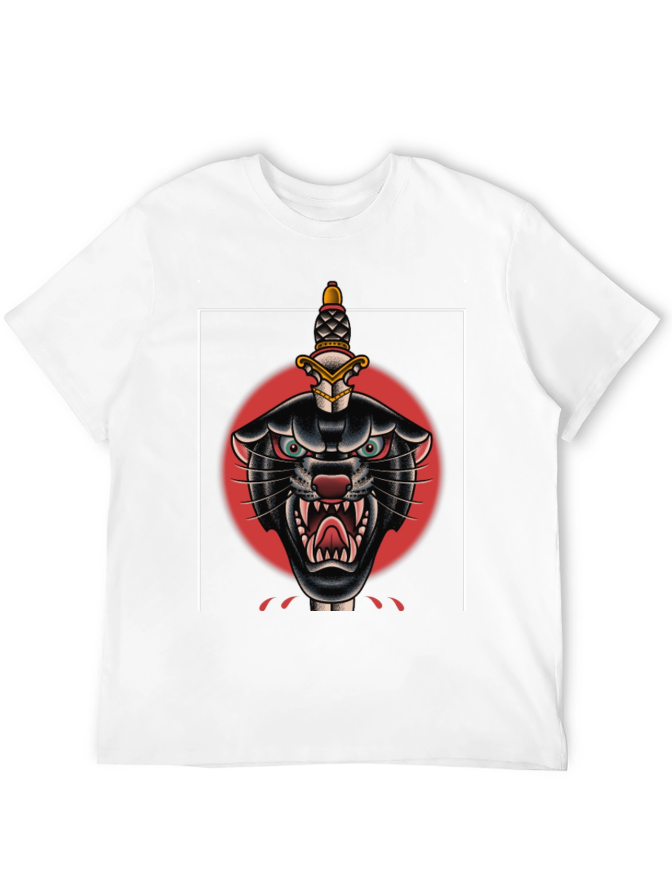 Black Black Panther Dagger Graphic Tee view 12