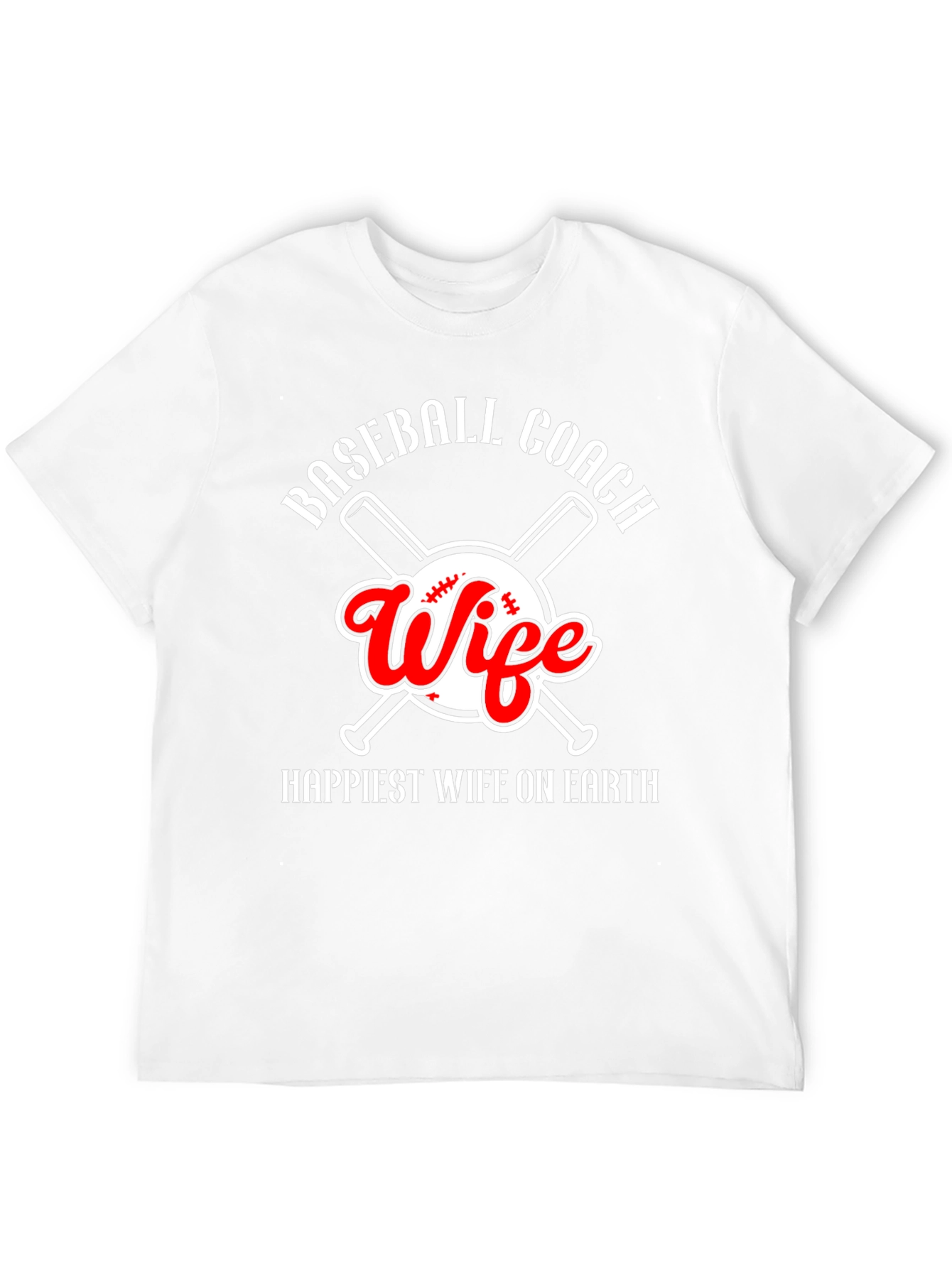 Black Baseball Coach Wife Graphic Tee view 12