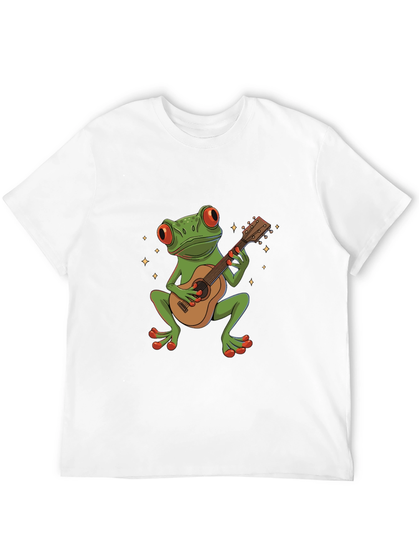 Black Frog Guitarist Graphic Tee - Unique Music Lover Shirt view 12