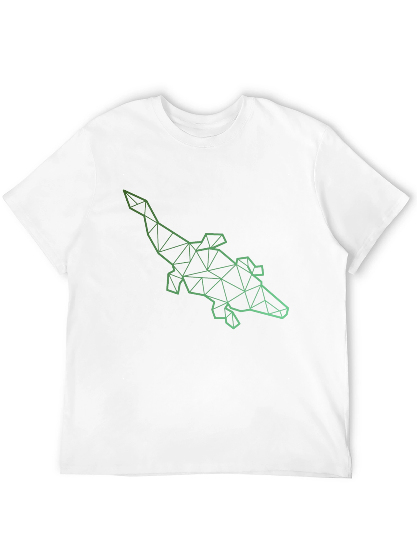 Black Geometric Alligator Graphic Tee - Modern Style view 12