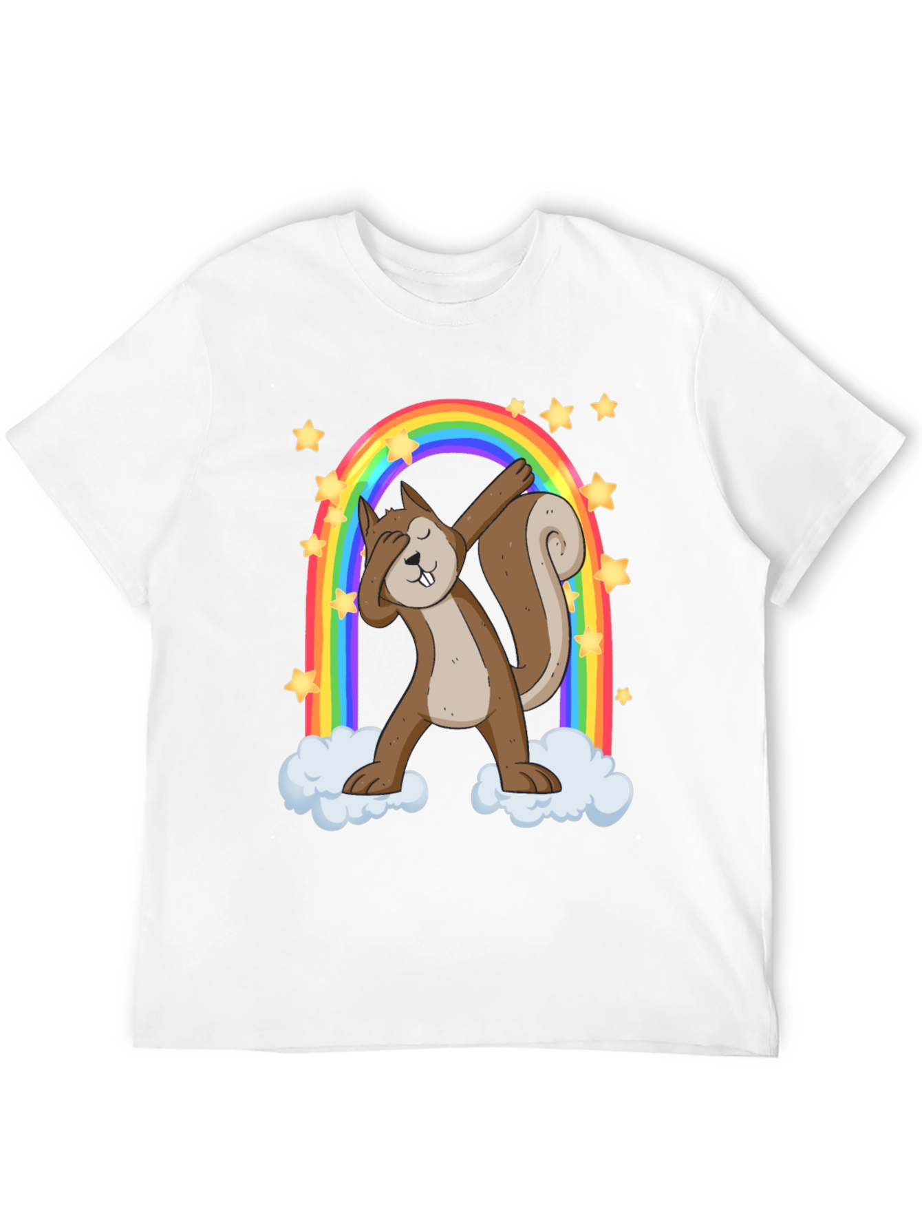 Dabbing Squirrel Rainbow Graphic Tee - 12