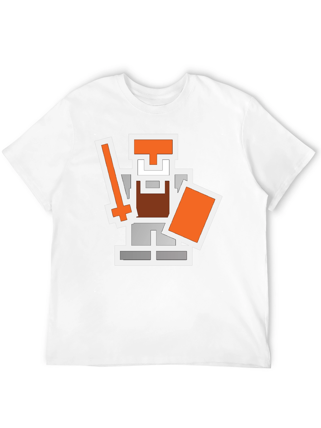 Black Pixel Knight Graphic Tee - Retro Gaming Shirt view 12