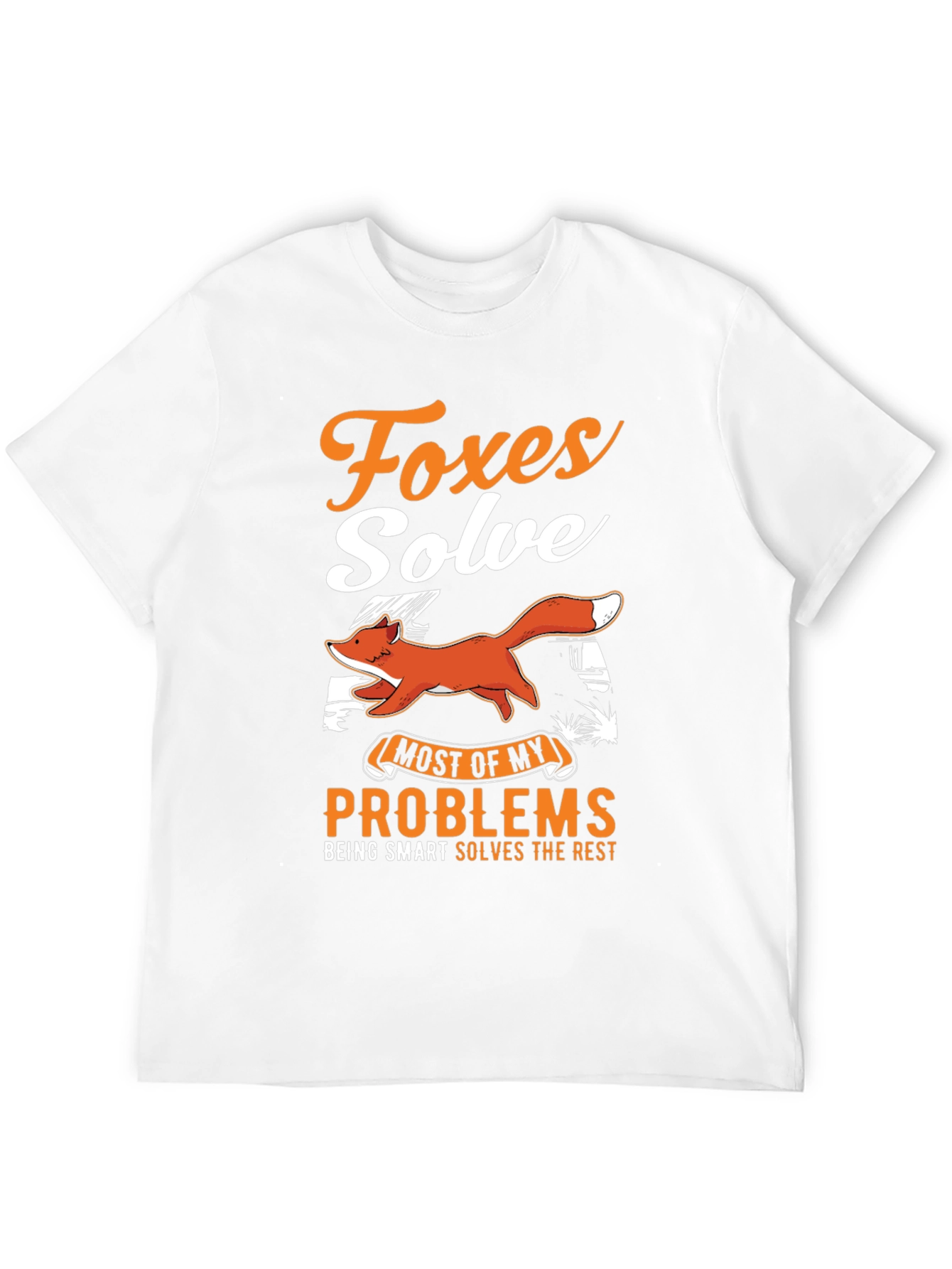 Black Foxes Solve Problems Funny Graphic T-Shirt view 12