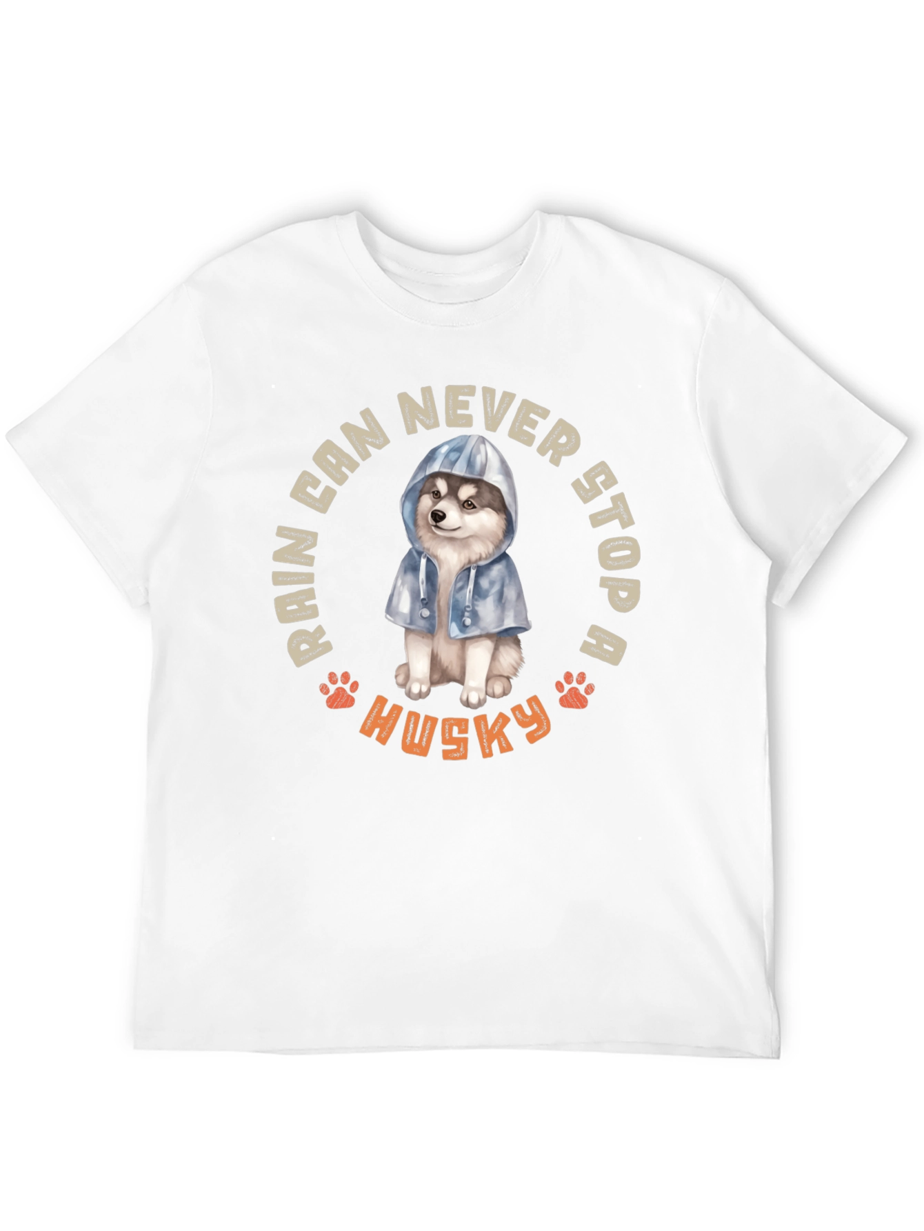 Black Husky Rain Can Never Stop Me T-Shirt view 12