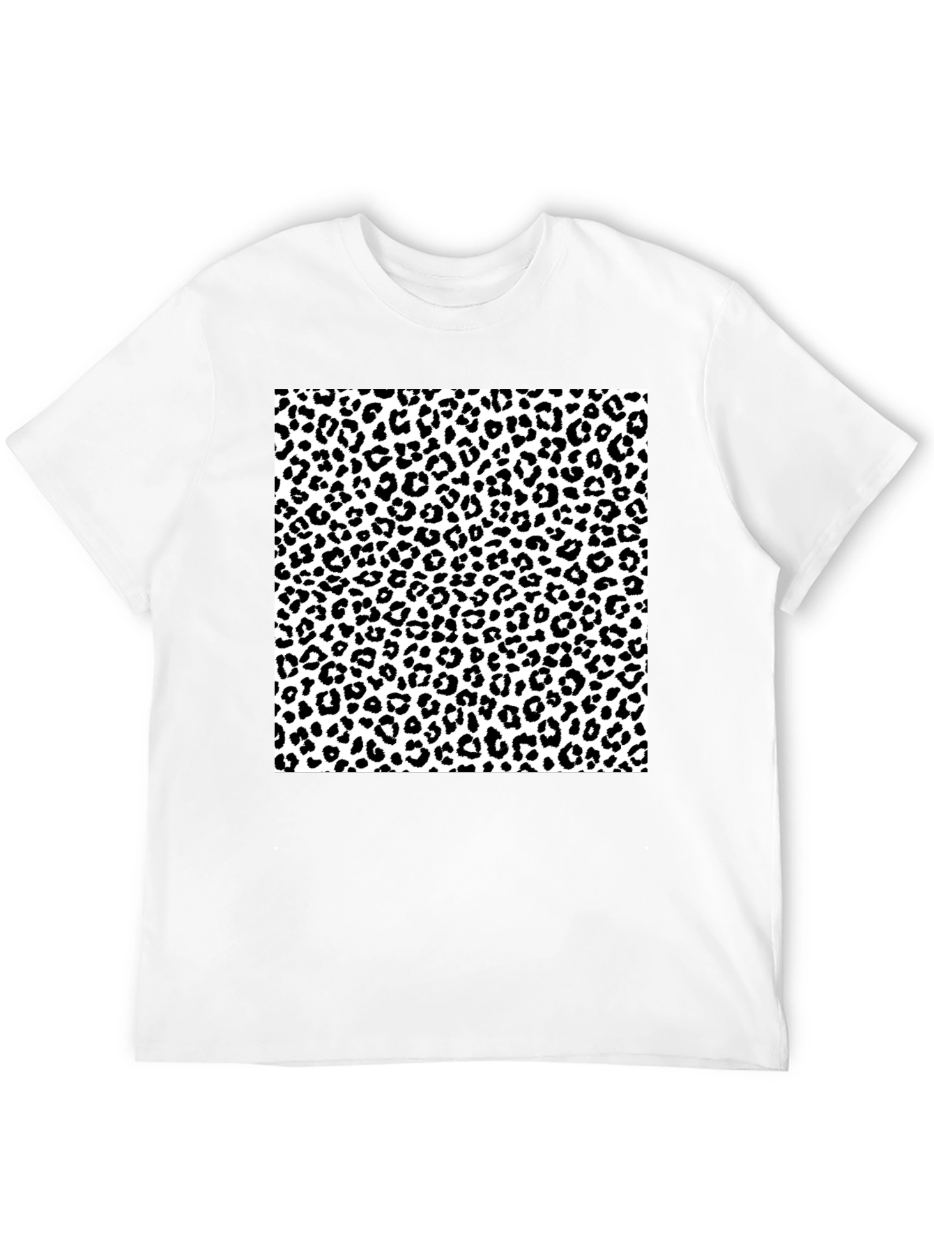 Black Leopard Print Graphic Tee - Black view 12