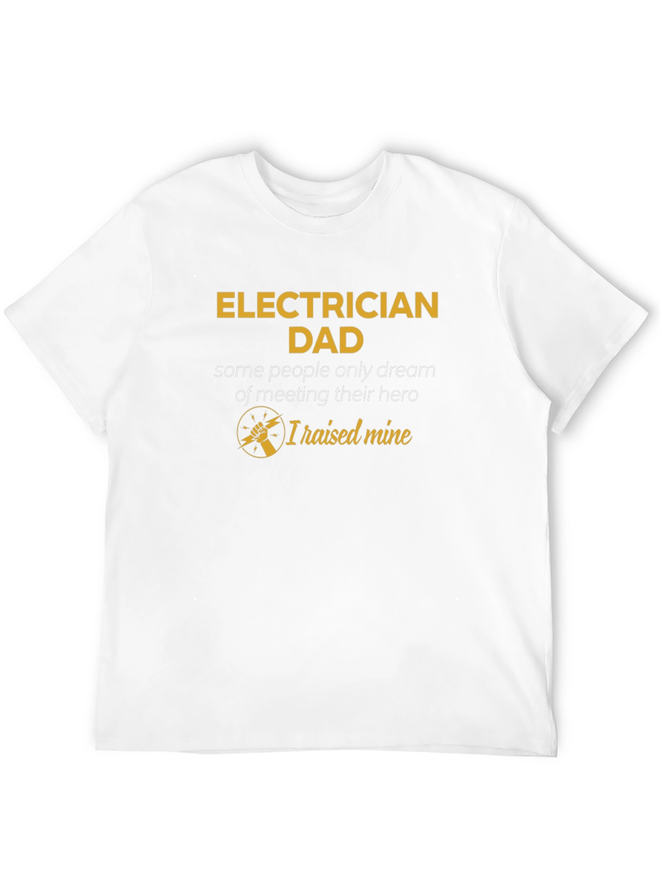Black Electrician Dad Hero Graphic Tee - Father's Day Gift view 12